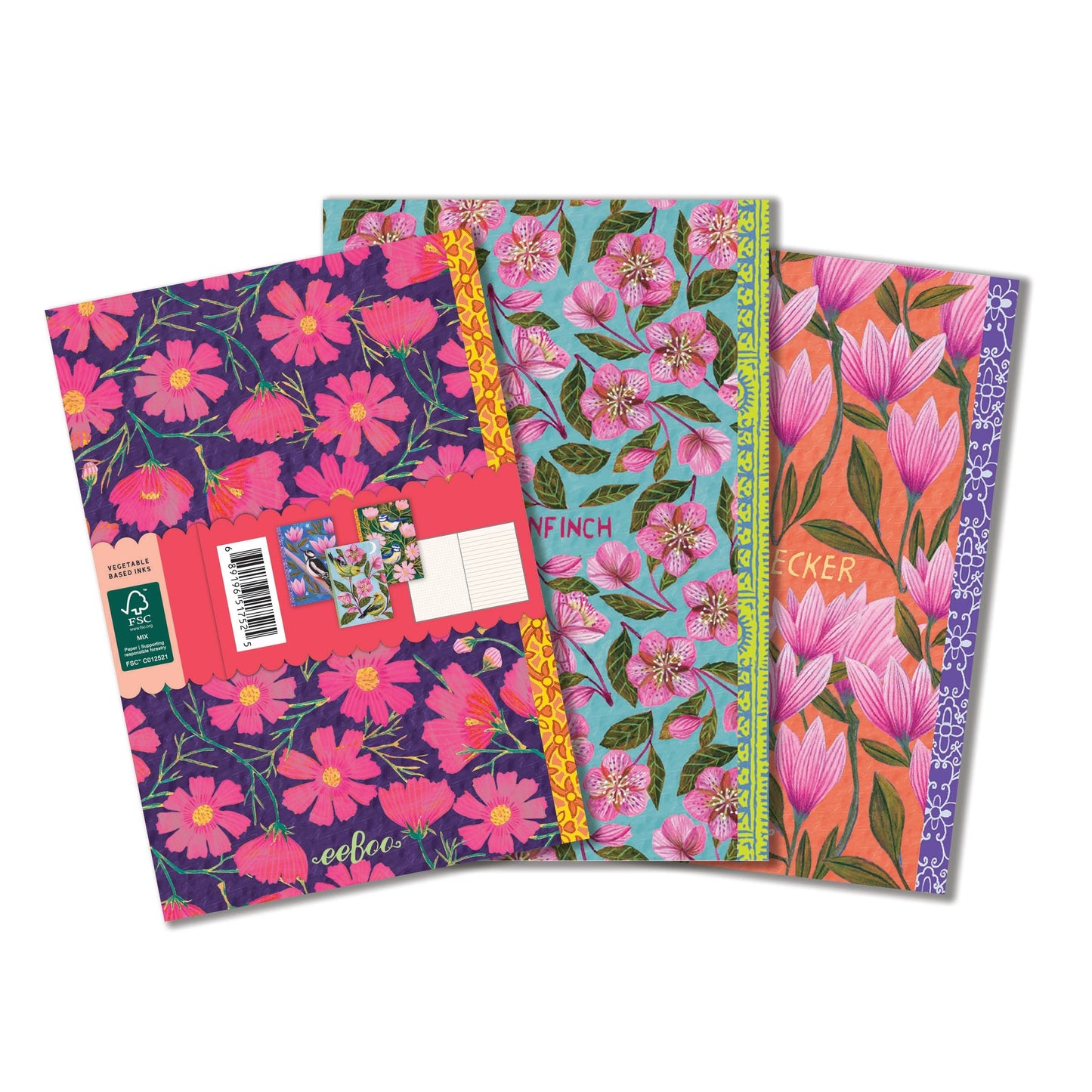 Birds Little Notebook Set by eeBoo | Unique Gifts for Her