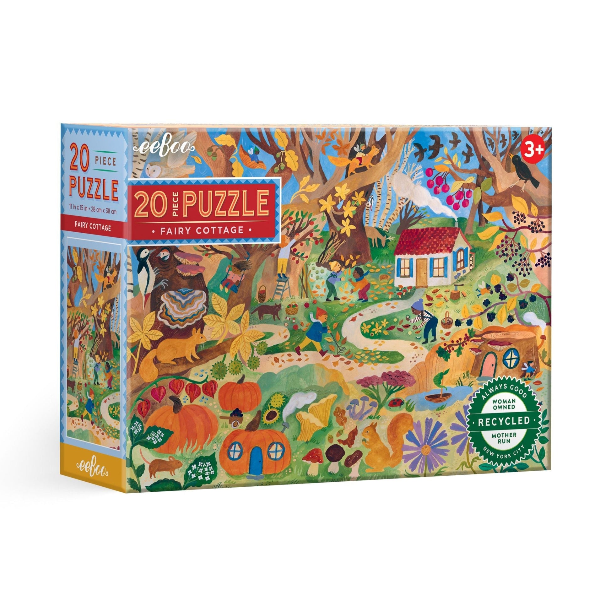 Fairy Cottage 20 Piece Jigsaw Puzzle by eeBoo | Unique Fun Gifts