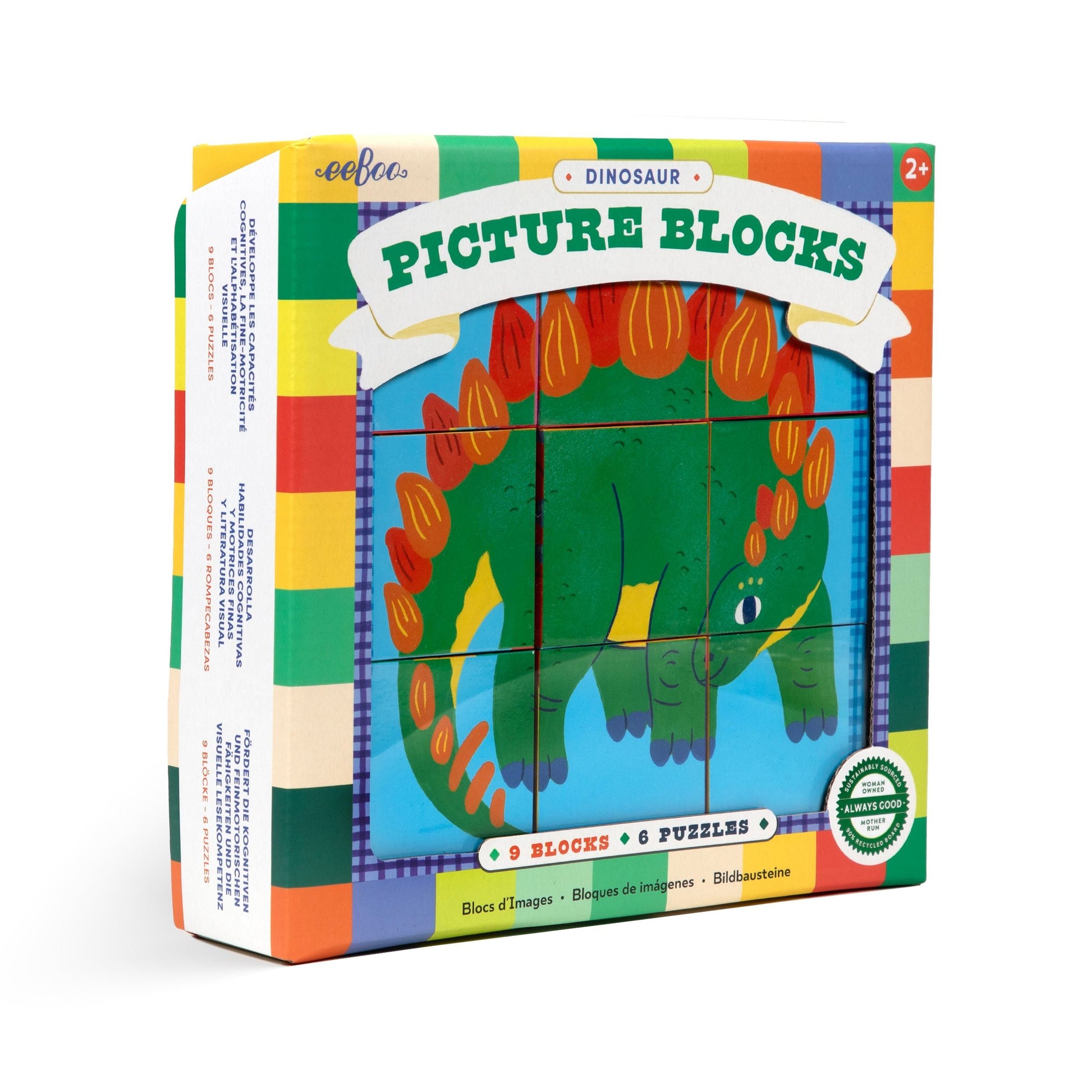 Dinosaur Picture Blocks by eeBoo | Unique Fun Gifts