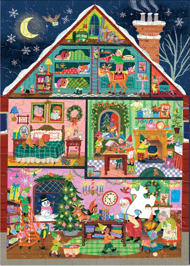 Christmas House 100 Piece Puzzle