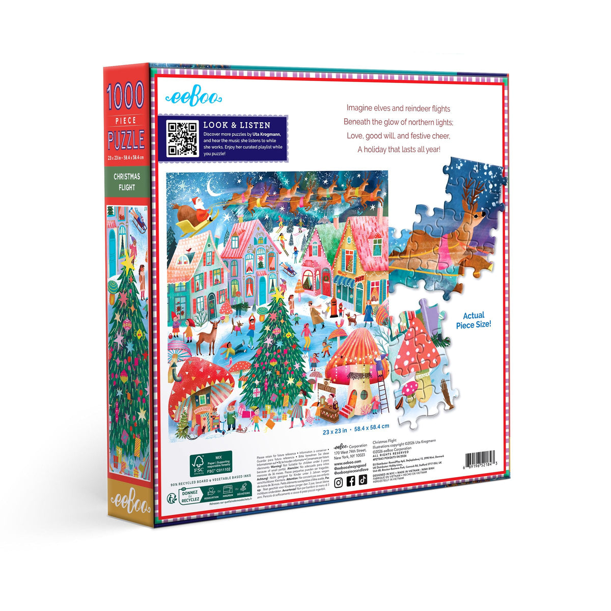 Christmas Flight 1000 Piece Puzzle