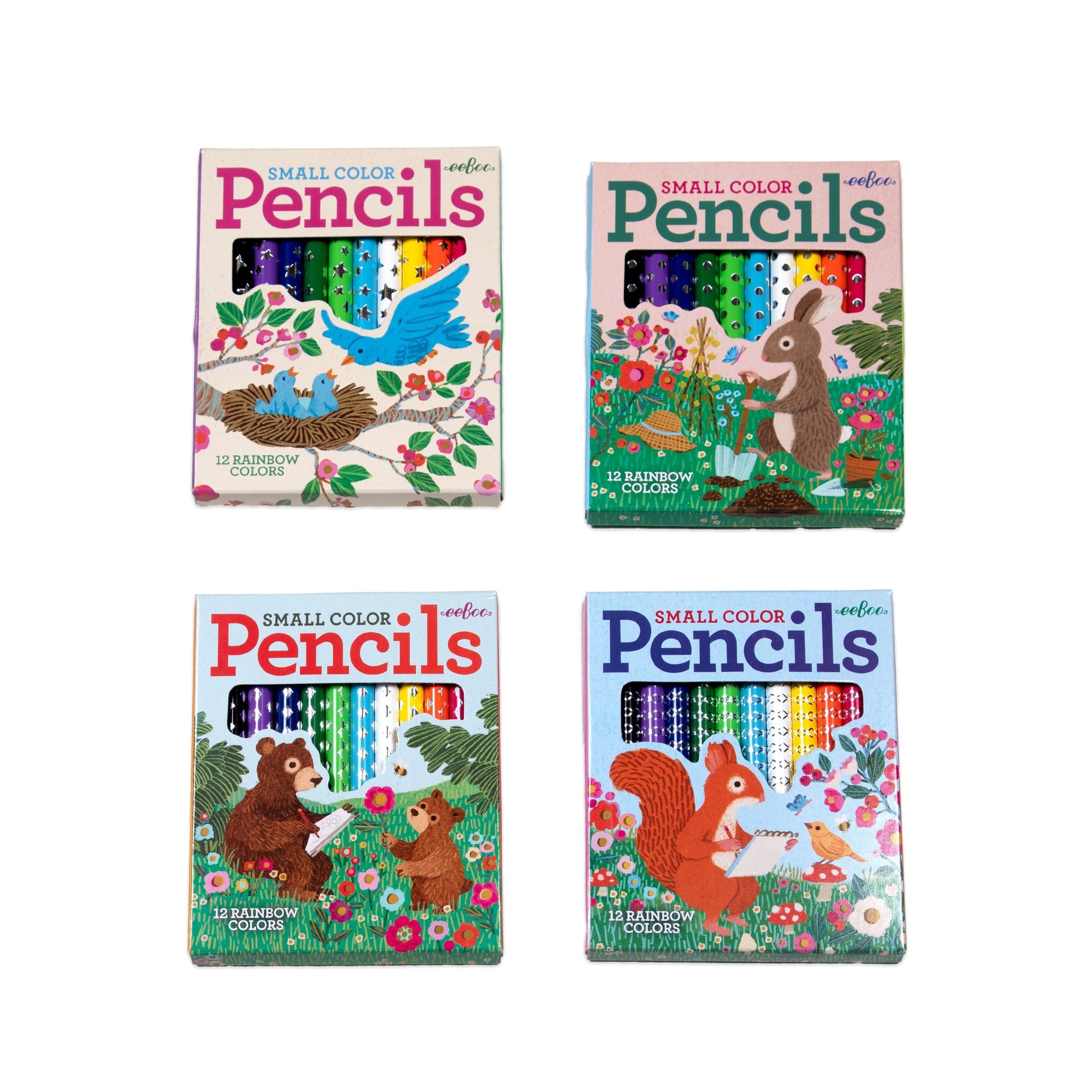 Victoria's Garden Small Pencil Assortment (24) by eeBoo | Unique Fun Gifts