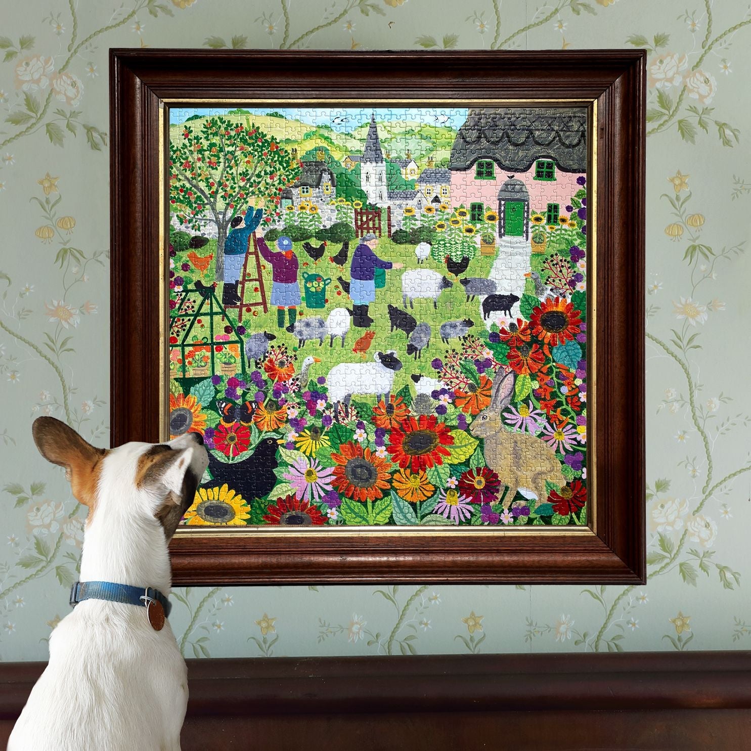 Village Orchard 1000 Piece Puzzle by eeBoo | Unique Beautiful Gifts