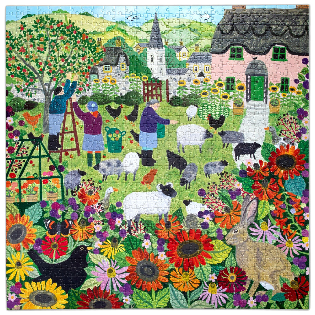 Village Orchard 1000 Piece Puzzle by eeBoo | Unique Beautiful Gifts