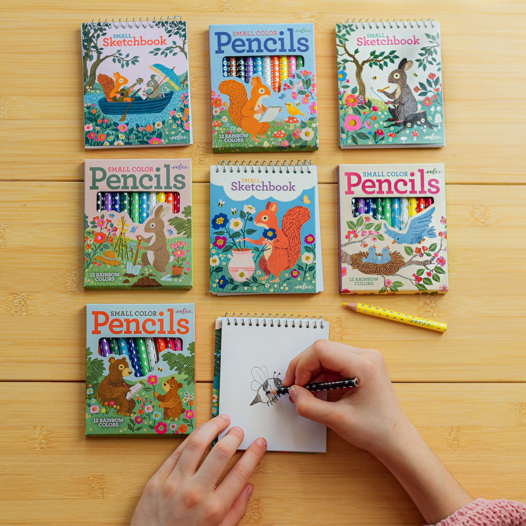 Victoria's Garden Small Sketchbook Assortment (24) by eeBoo | Unique Fun Gifts