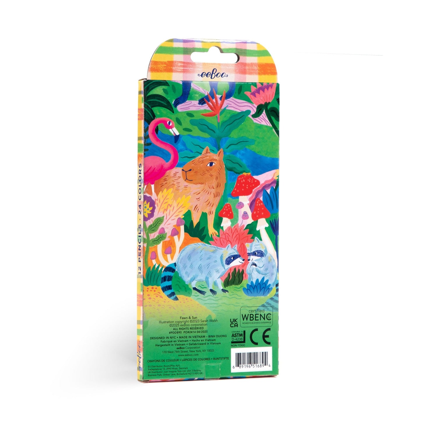 Fawn & Sun 12 Double Sided Color Pencils by eeBoo | Unique Fun Gifts