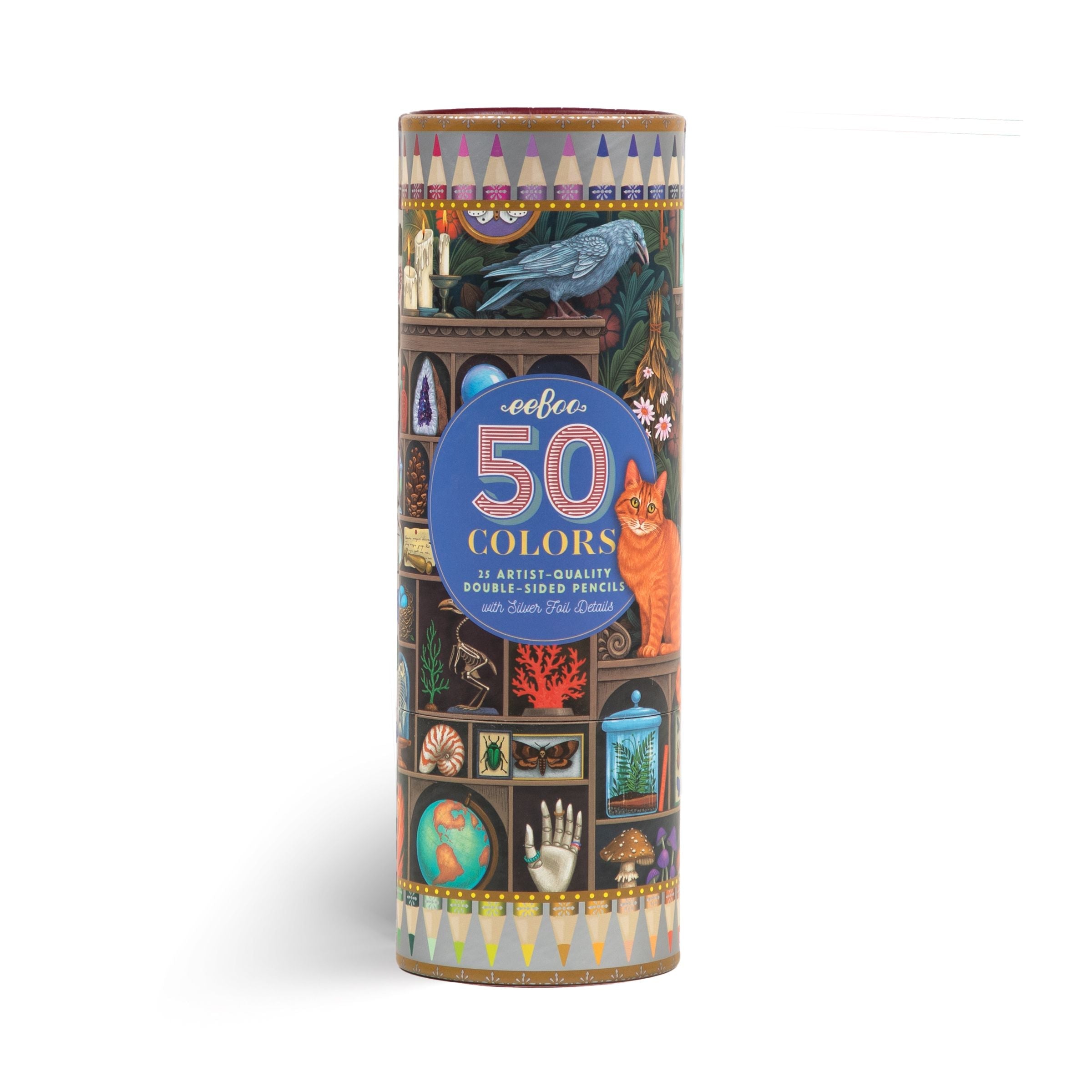 Alchemist's Cabinet 25 Double-Sided Color Pencils by eeBoo | Unique Beautiful Gifts