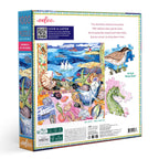 Eeboo 1000 piece puzzle box with ocean-themed illustrations. Seashells by the Shore 1000 Piece Puzzle by eeBoo | Unique Beautiful Gifts
