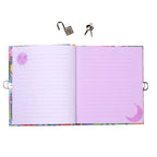 Purple lined pages of the Sun & Fawn journal.