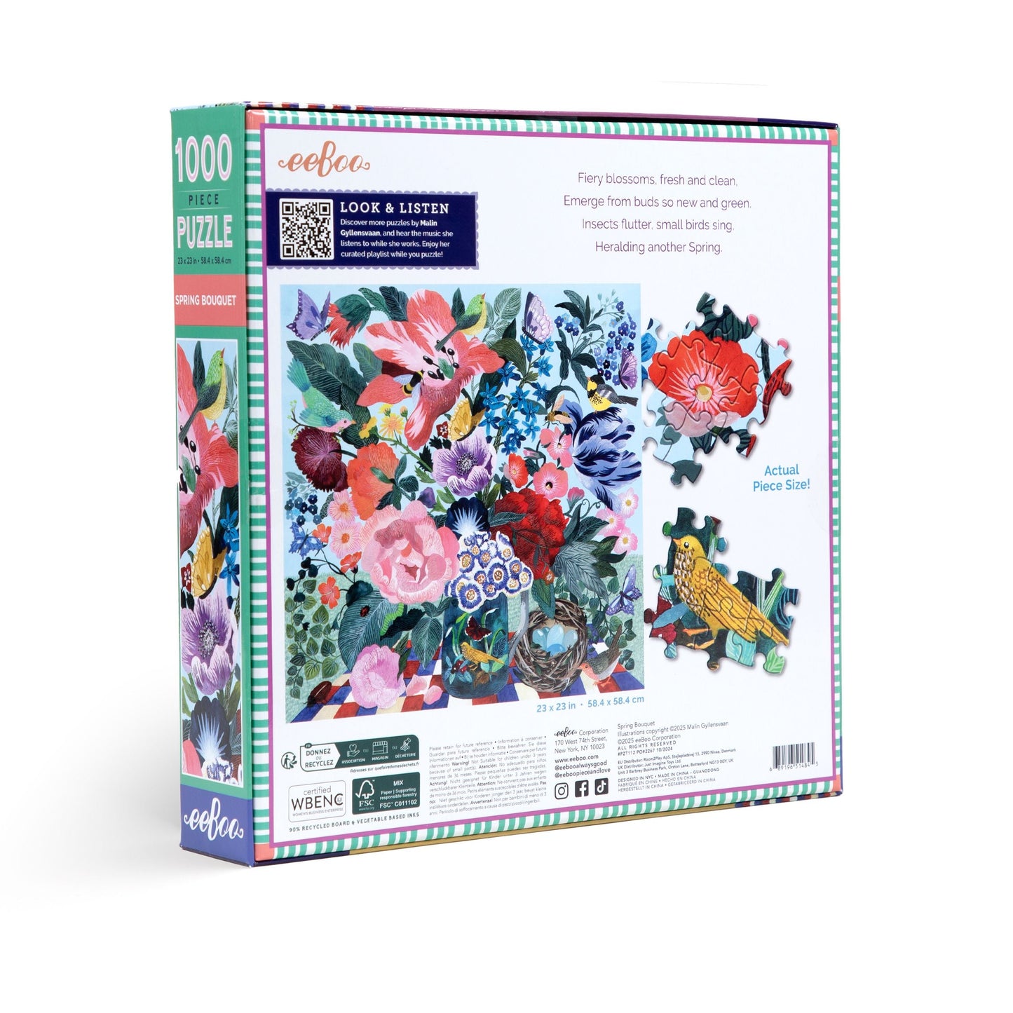 Spring Bouquet 1000 Piece Jigsaw Puzzle | Gifts for Mom