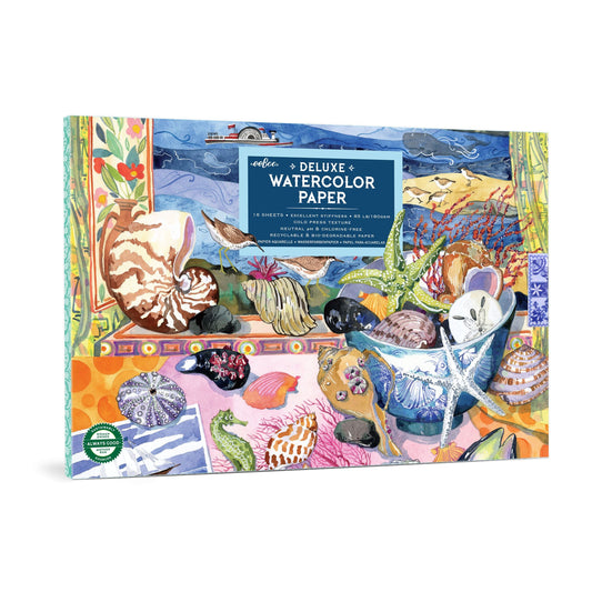 Seashells Watercolor Pad by eeBoo | Unique Beautiful Gifts