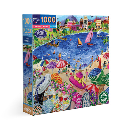 Lunch by the Sea 1000 Piece Jigsaw Puzzle by eeBoo | Unique Beautiful Gifts