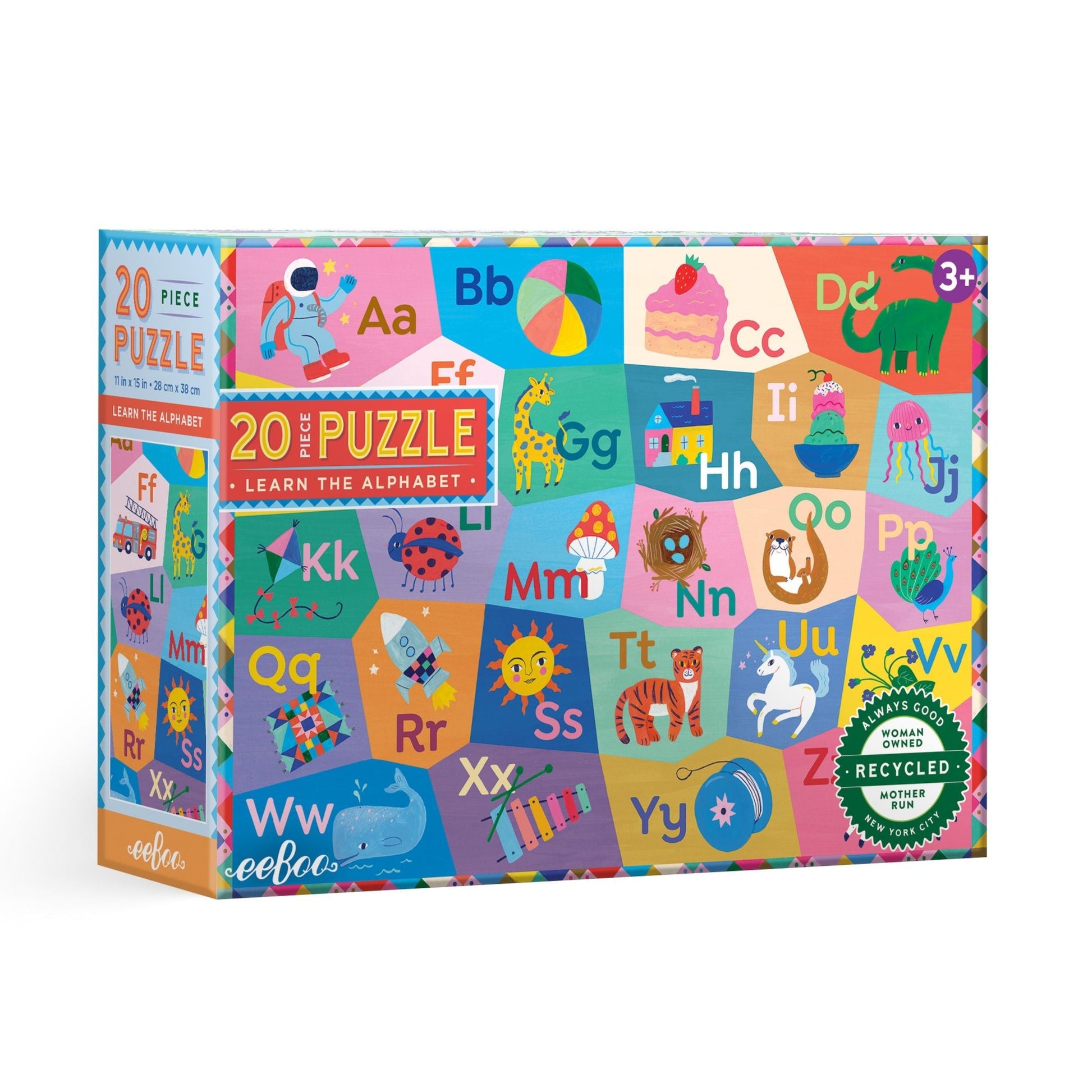 Learn the Alphabet 20 Jigsaw Puzzle by eeBoo | Unique Fun Gifts