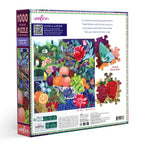 Eeboo 1000 piece puzzle box with colorful fruit and flower design. Stone Fruit Still Life 1000 Piece Puzzle by eeBoo | Unique Beautiful Gifts