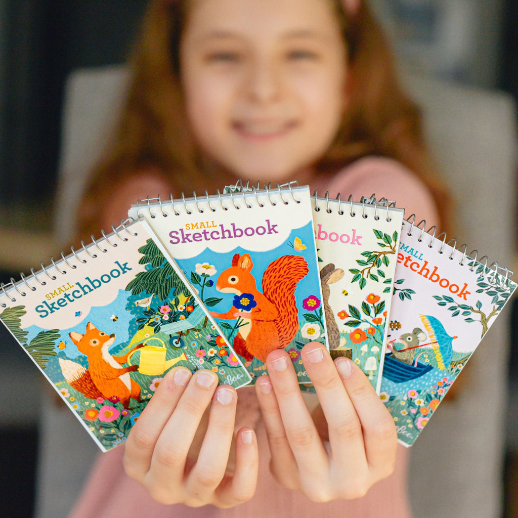 Victoria's Garden Small Sketchbook Assortment (24) by eeBoo | Unique Fun Gifts