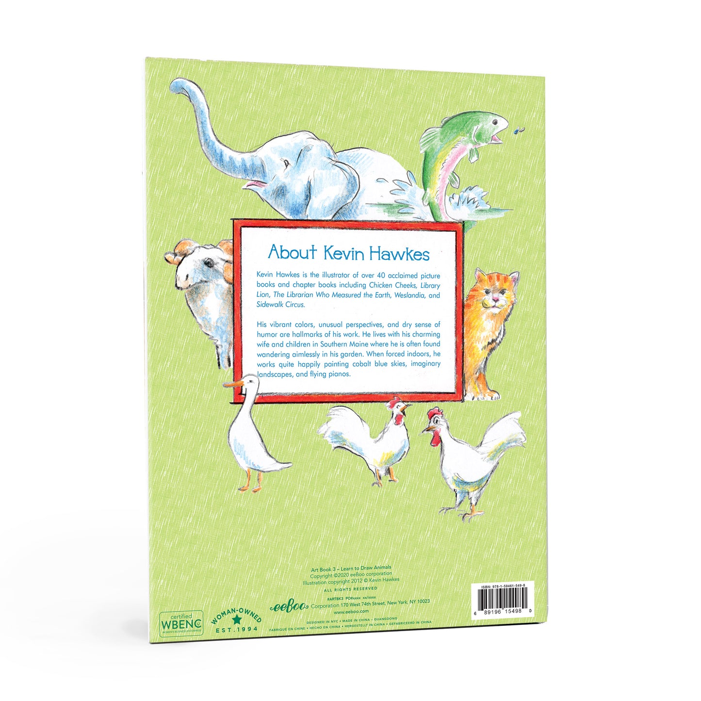 Learn to Draw Animals Book with Kevin Hawkes | eeBoo Gifts for Kids 7+