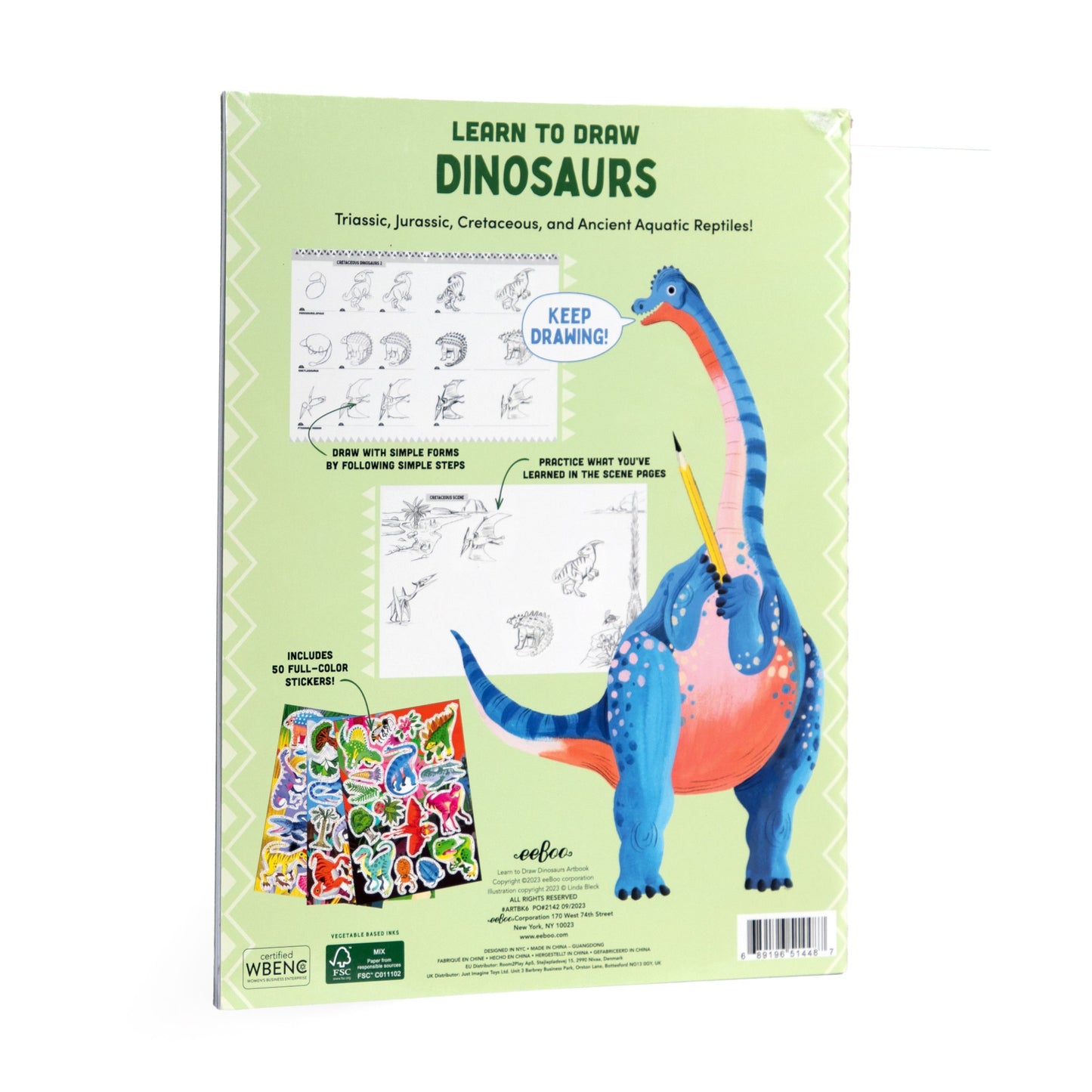Learn to Draw Dinosaurs by eeBoo | Unique Fun Gifts