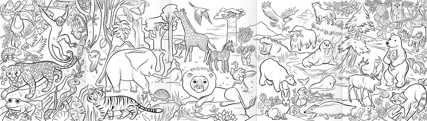Wild Animals Biggie Mini Mural Bundle (6) by eeBoo | Unique Fun Gifts
