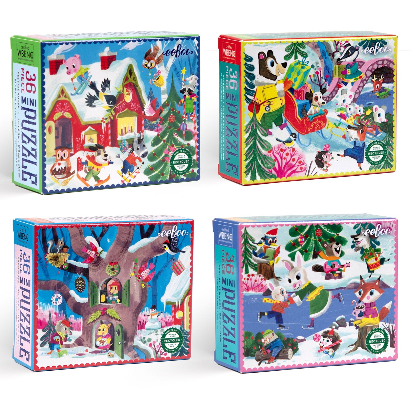 Woodland Holiday Jigsaw Puzzle Assortment (16) | Unique Gifts for Birthdays