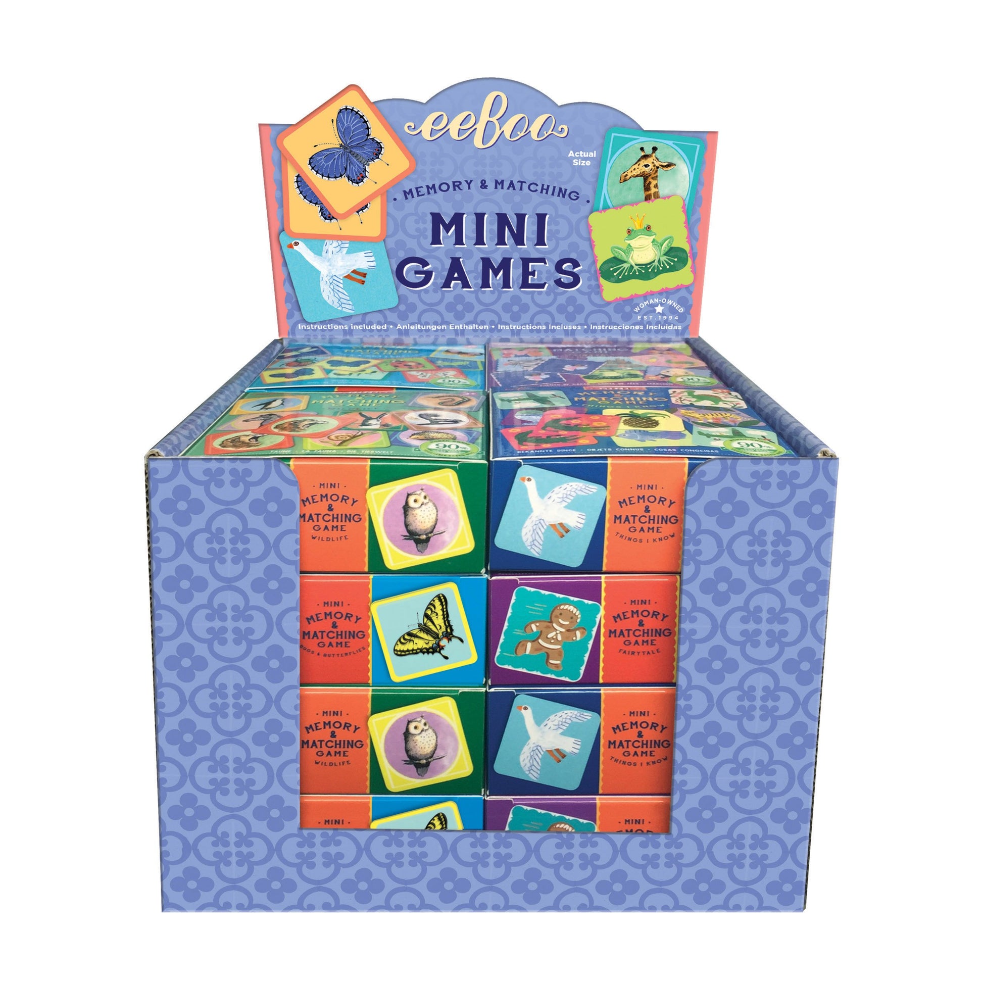 Miniature Matching Games Assortment |  Gifts by eeBoo
