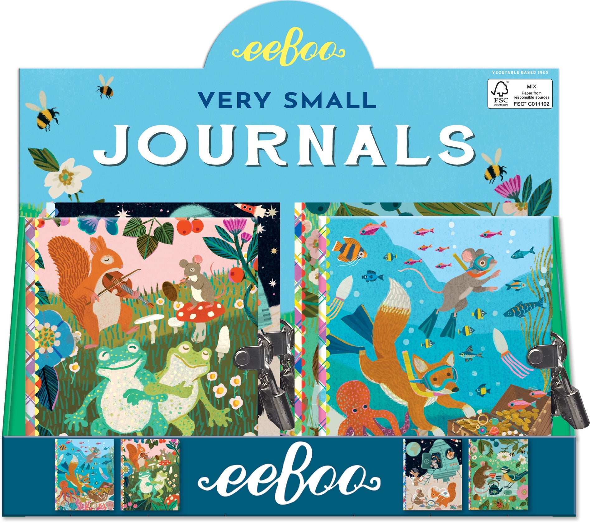 Very Small Journal Victoria Assortment (12) by eeBoo | Unique Fun Gifts