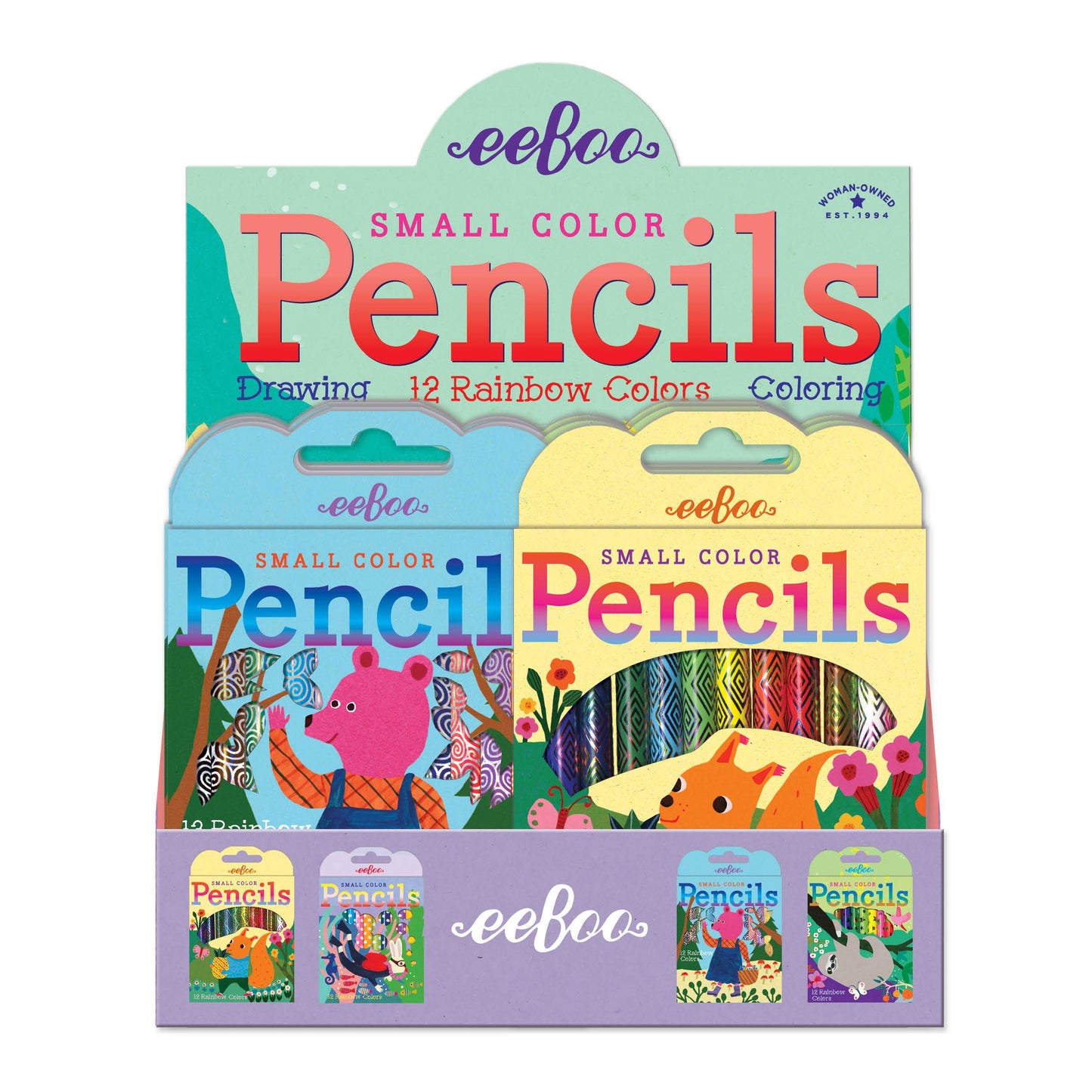 Small Animal Pencil Assortment |  Gifts by eeBoo