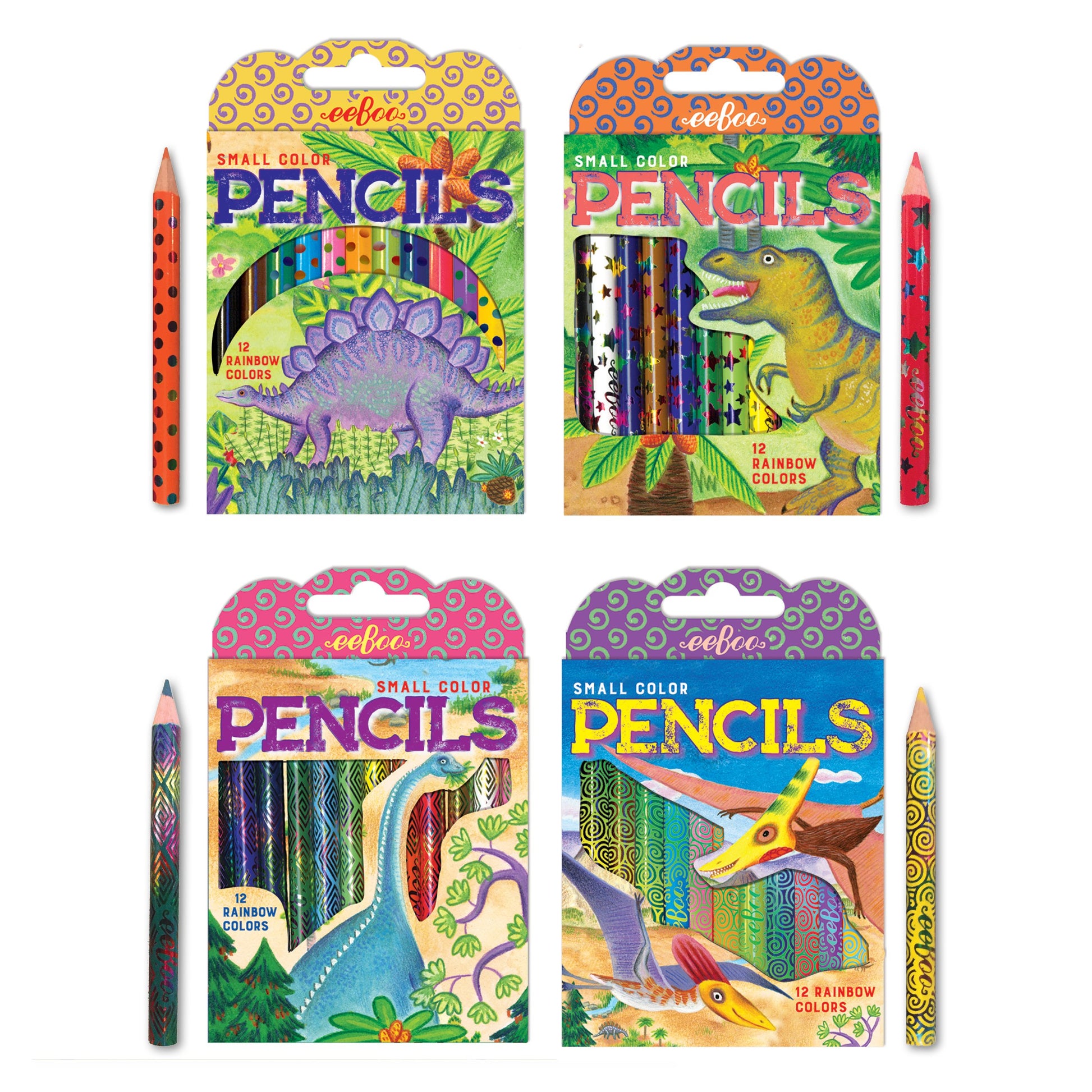 Small Pencils Dino Assortment |  Gifts by eeBoo