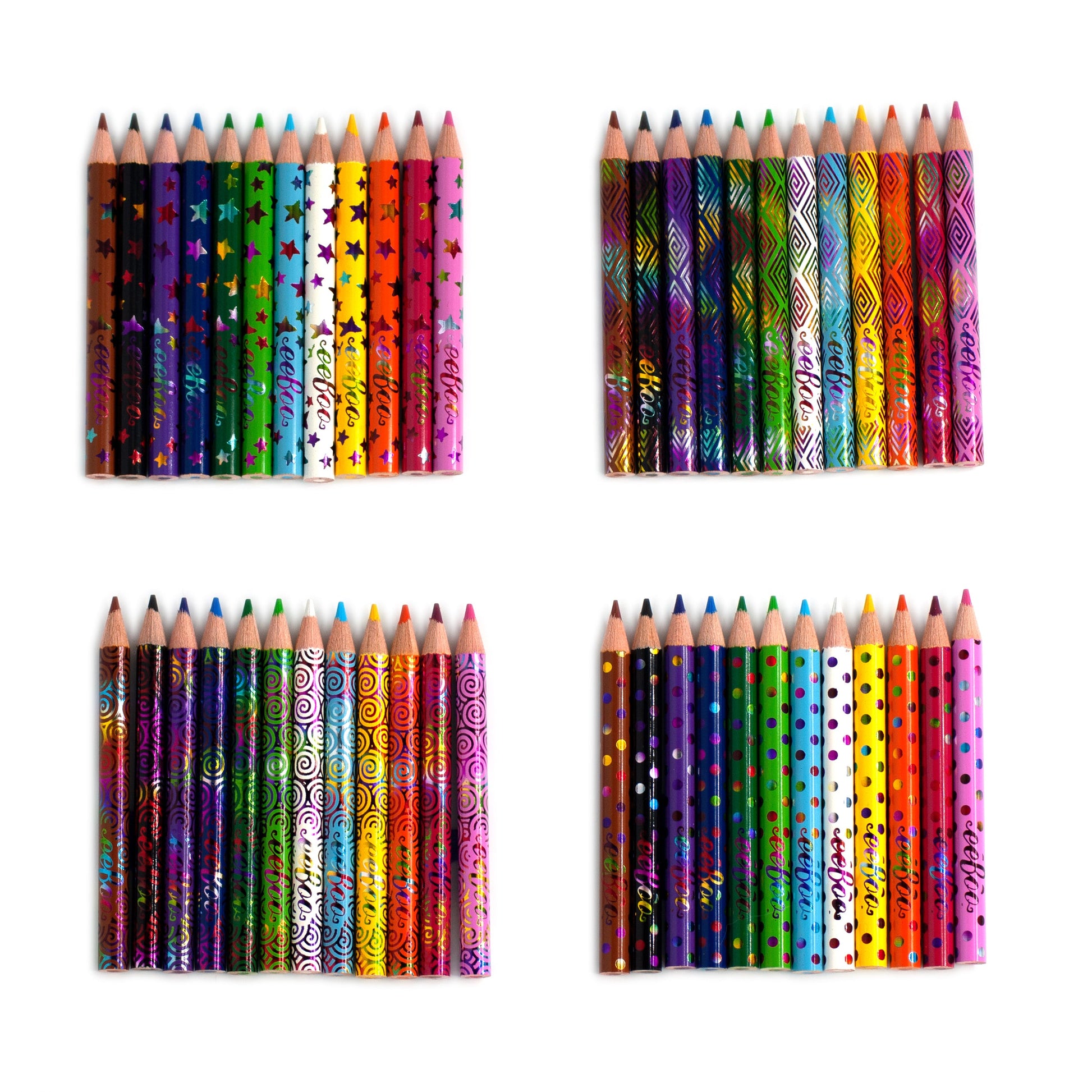 Small Color Pencils Winter Assortment (24) | Unique Gifts for Party Favors