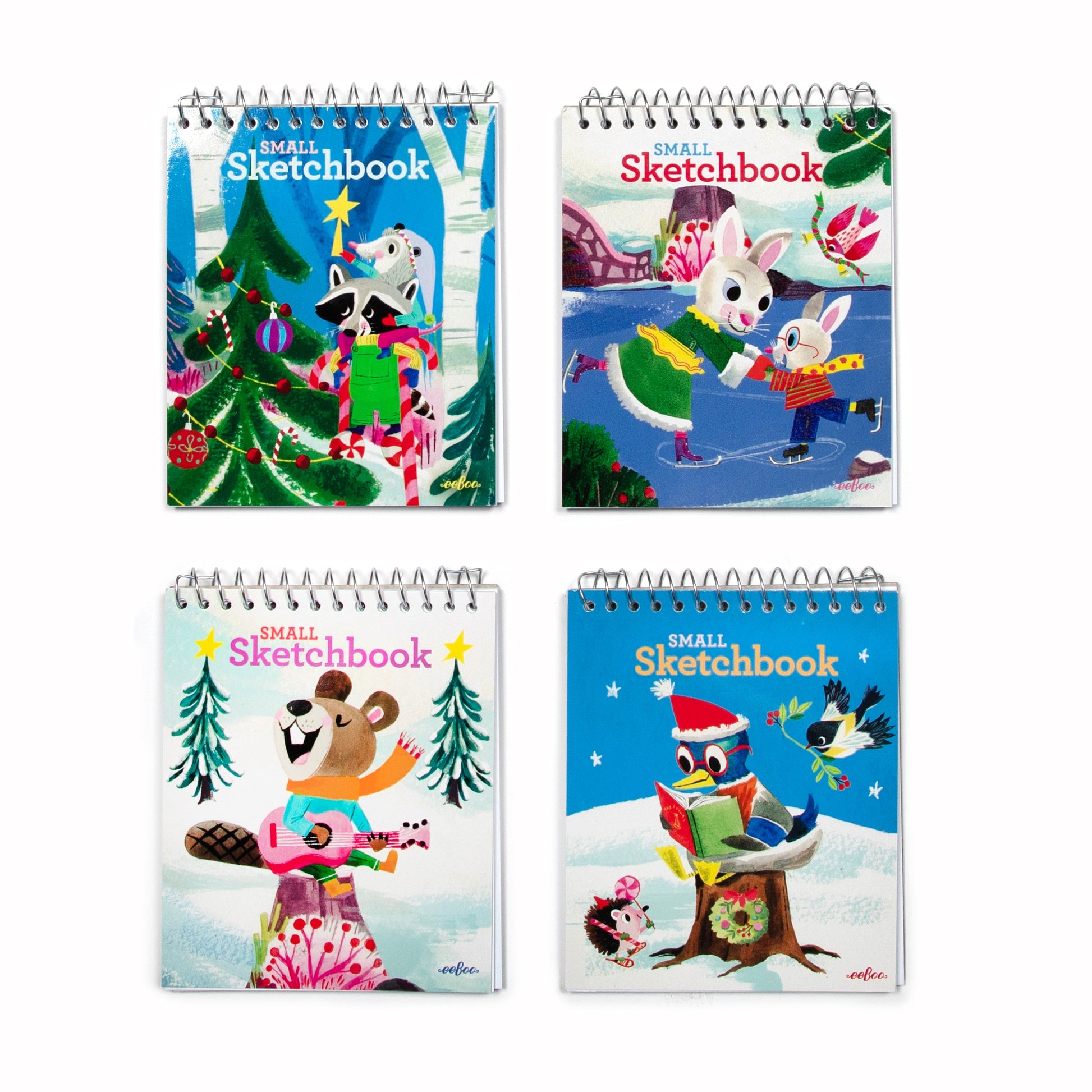 Small Sketchbooks Winter Assortment (24 units) Unique Birthday Party Favors