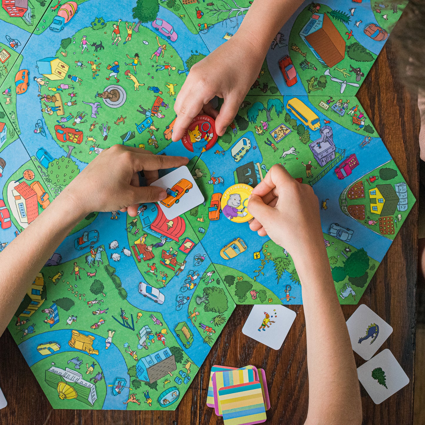 Spottington Seek and Find Award Winning Board Game eeBoo for Kids Ages 5+