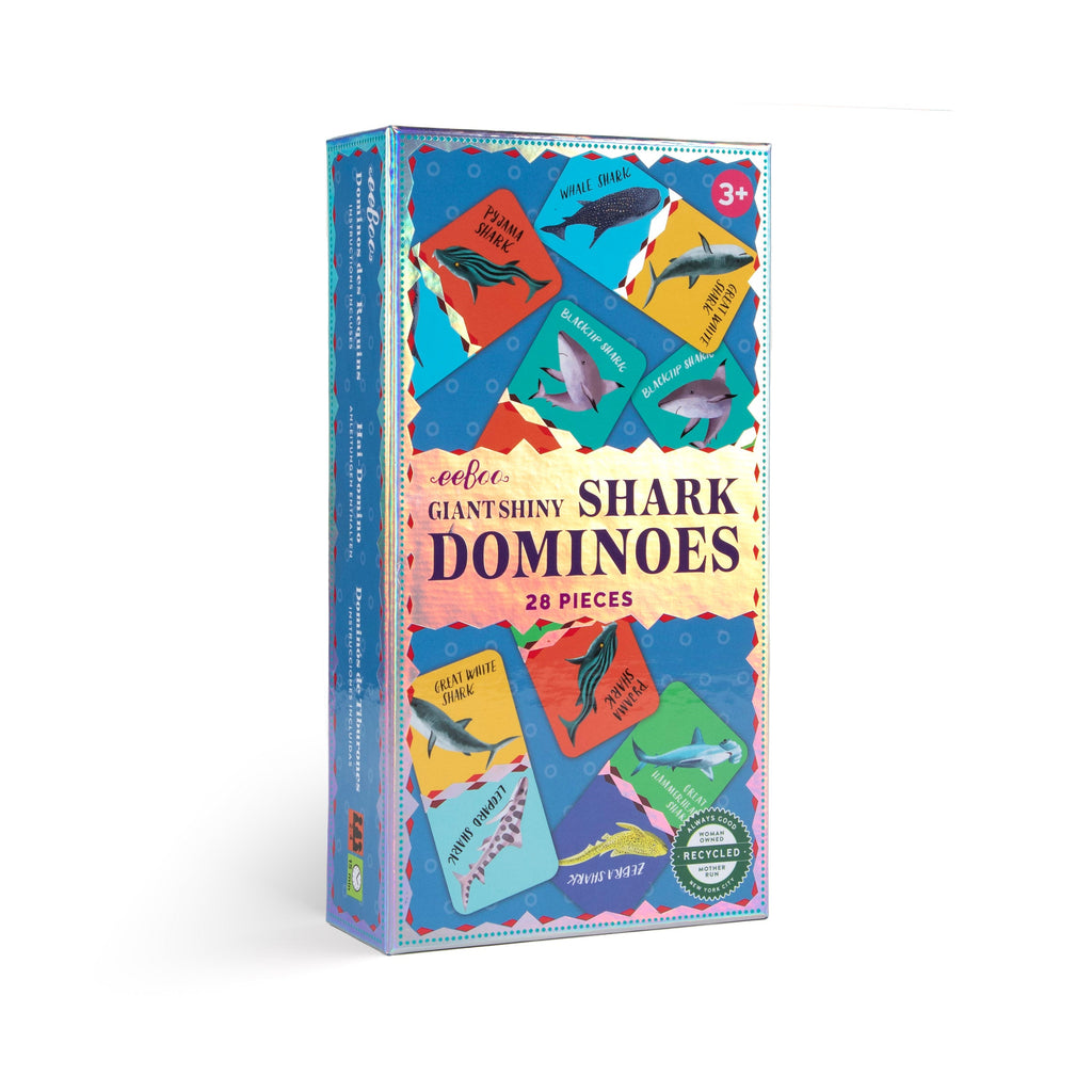 Giant Shiny Shark Dominoes by eeBoo | Unique Fun Gifts for Kids Ages 3+