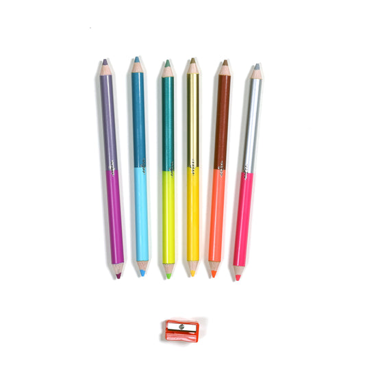 eeBoo Shark 12 Special Biggie Color Pencils