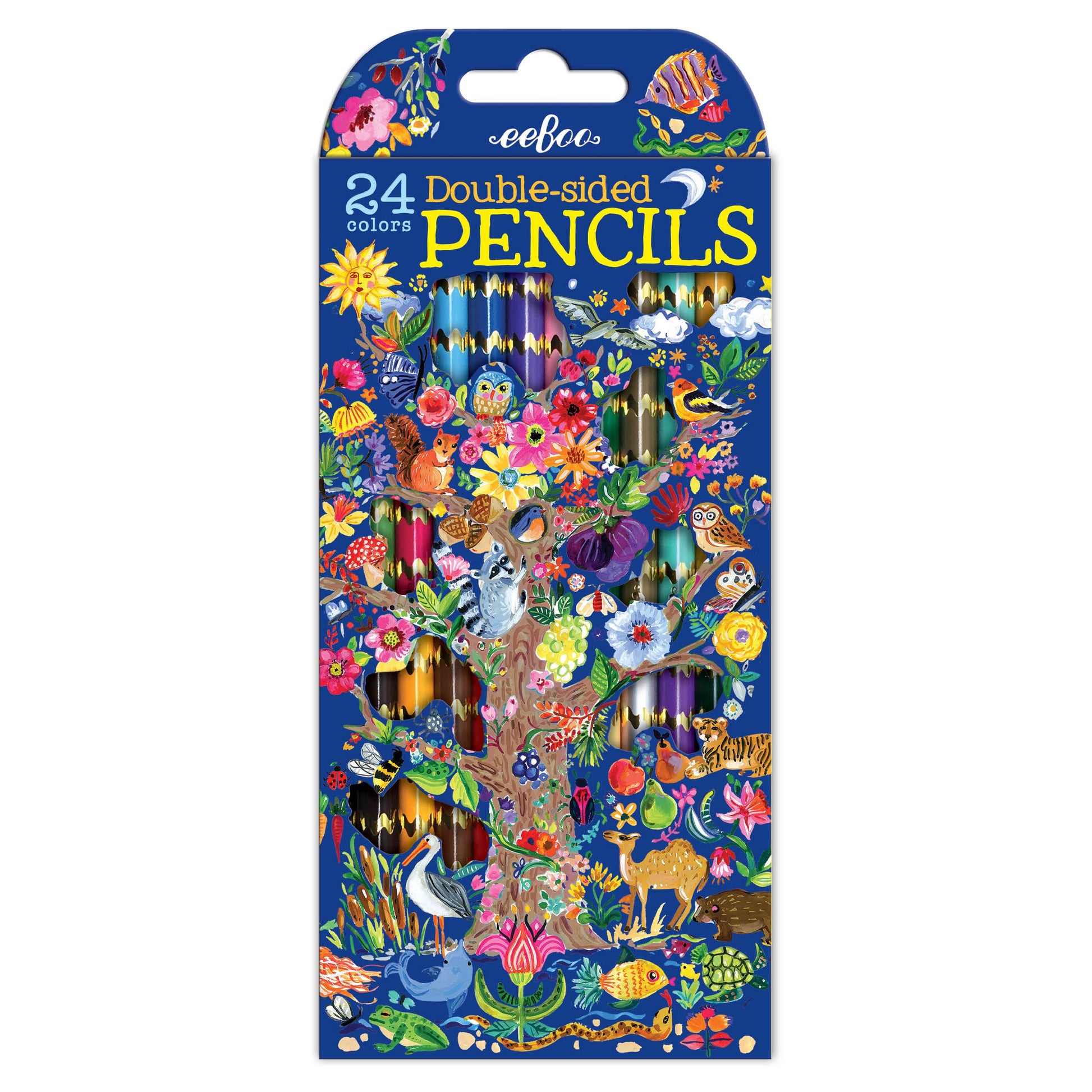 Tree of Life 12 Double-Sided Pencils |  Gifts by eeBoo