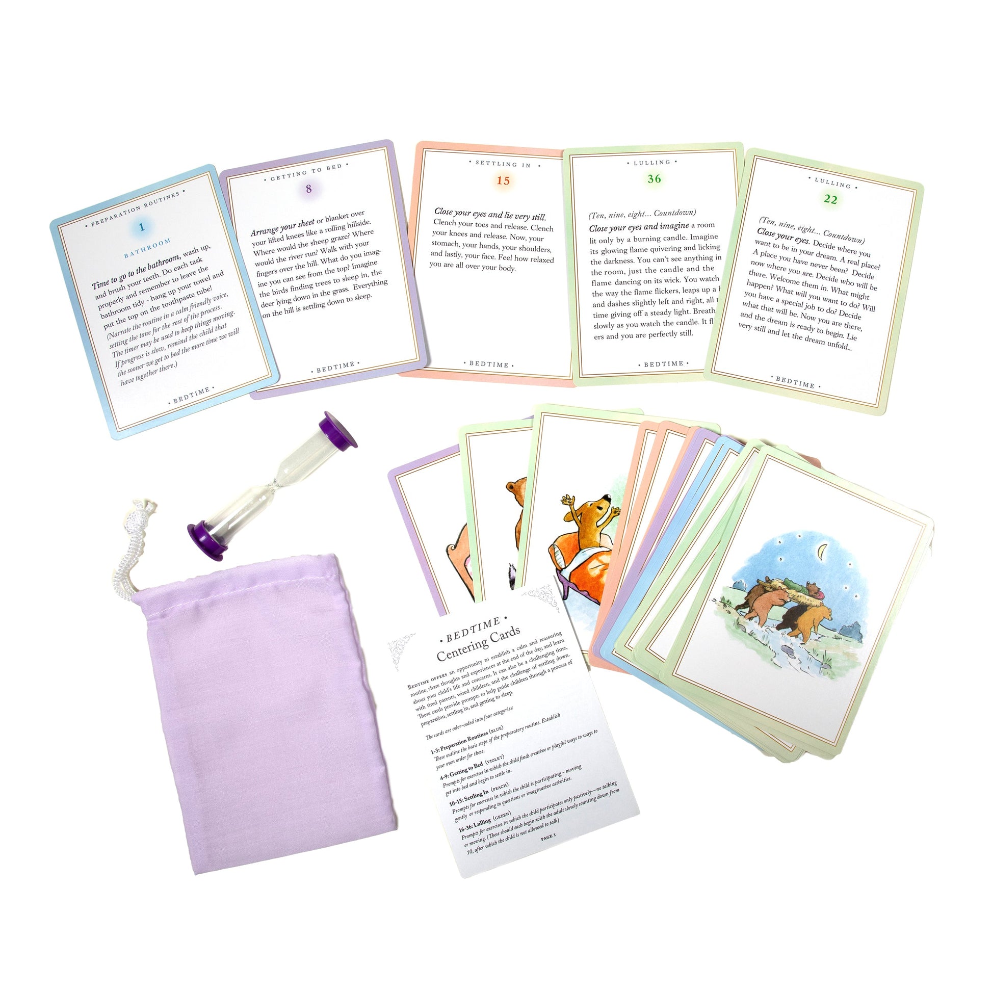 Bedtime Centering Calming Cards for Children of  All Ages by eeBoo | Gentle Parenting Skills | Special Needs Adaptable