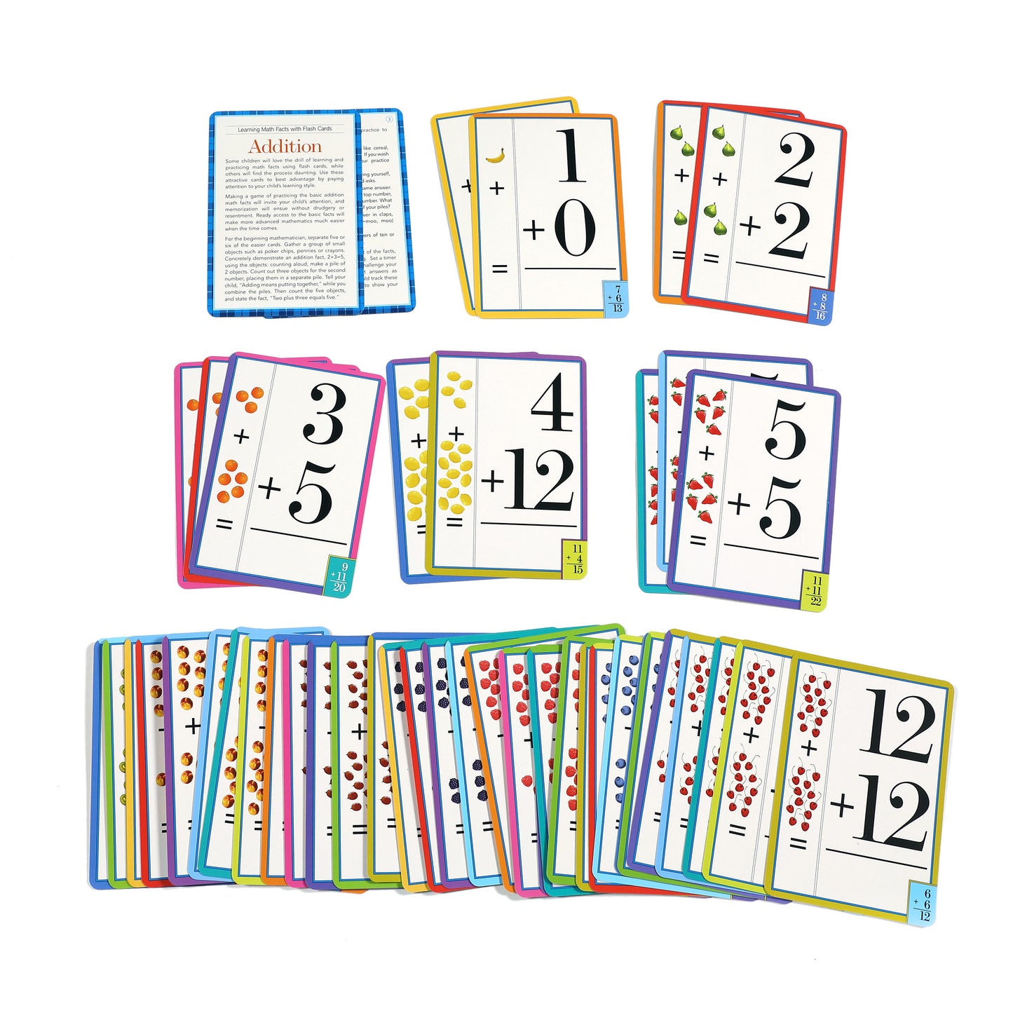 Addition Math Flash Cards for Kids 4+ eeBoo