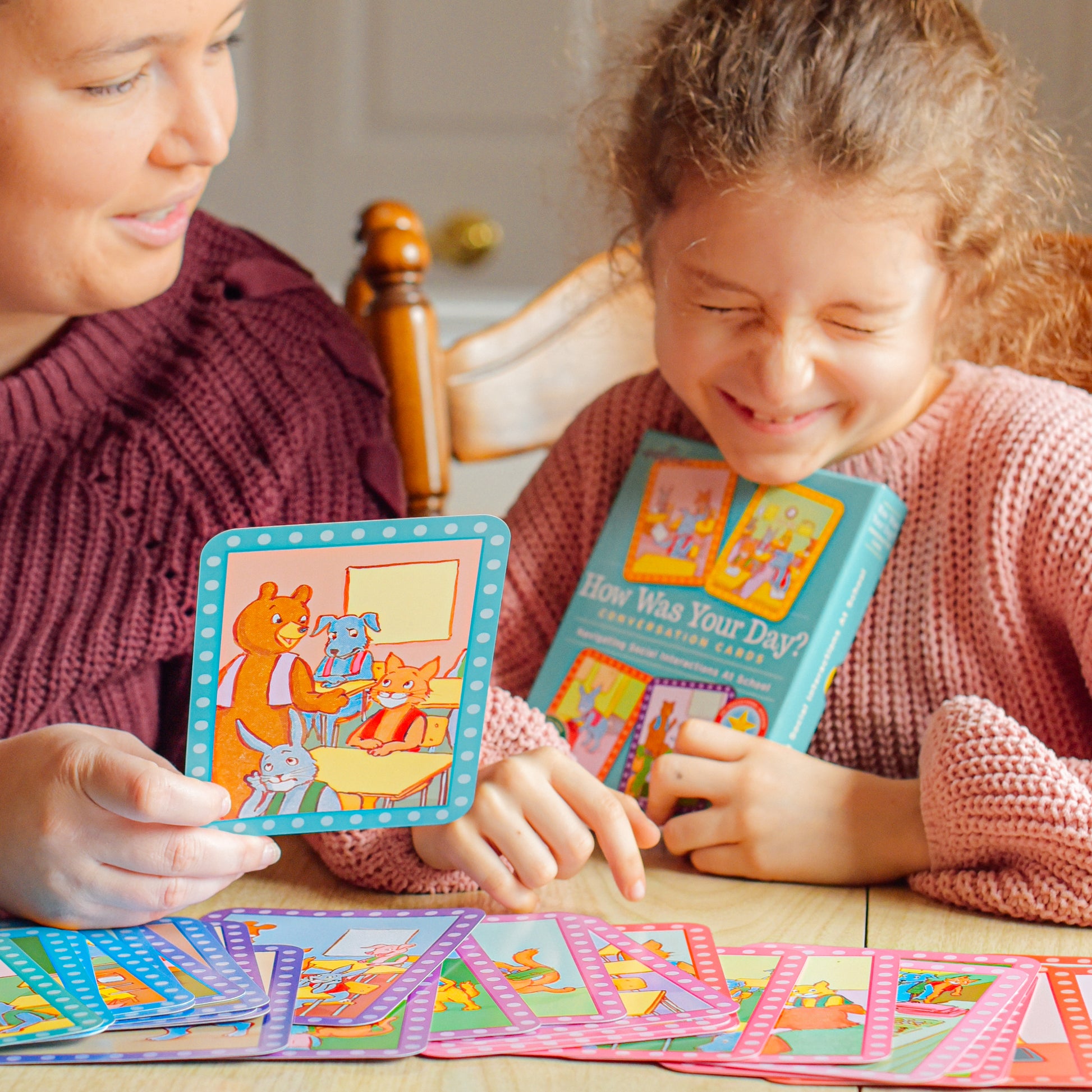 How Was Your Day? Conversation Cards - Social Emotional Development for Kindergarten Kids 5+ | eeBoo