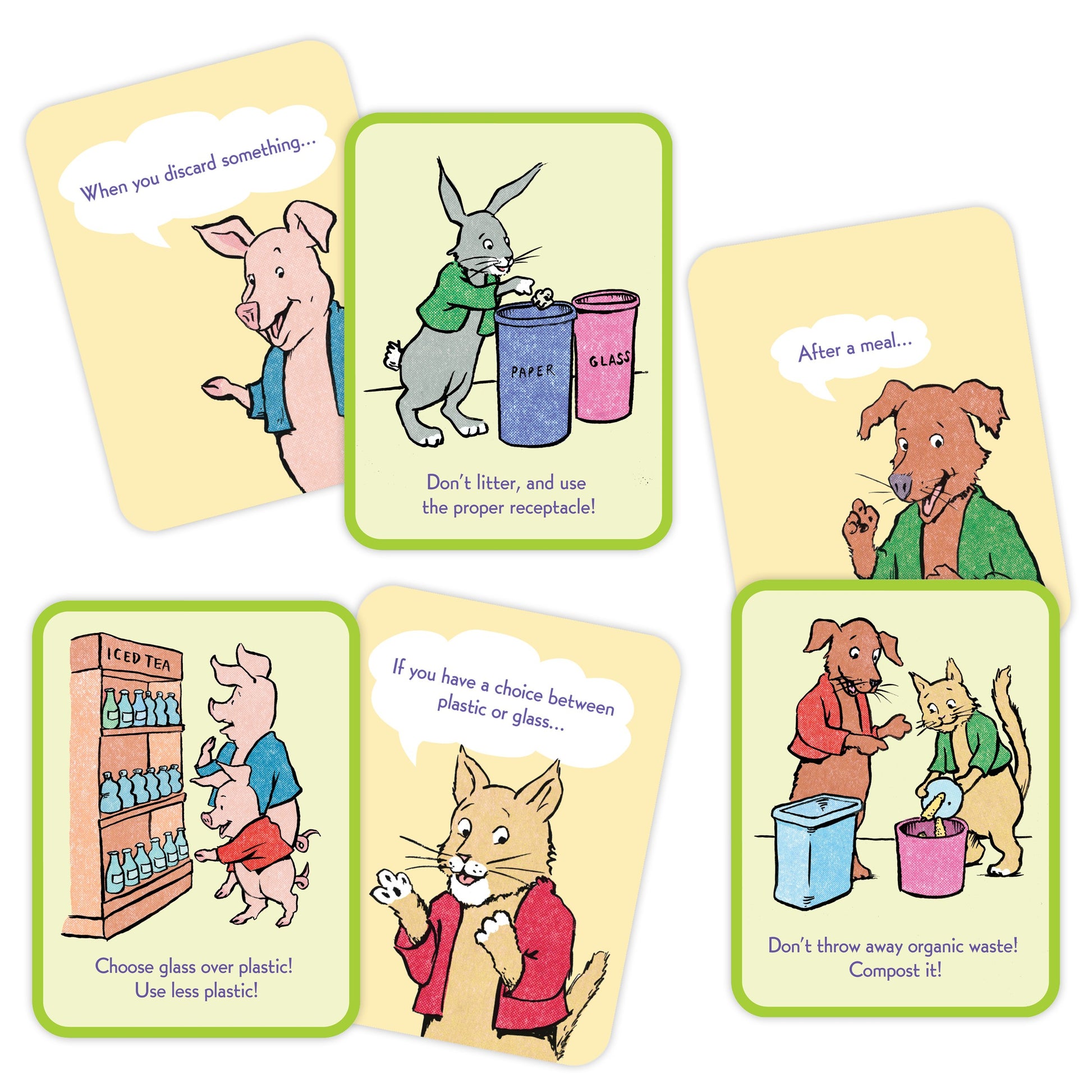 Respect The Earth Environmental Educational Flash Cards eeBoo for Kids