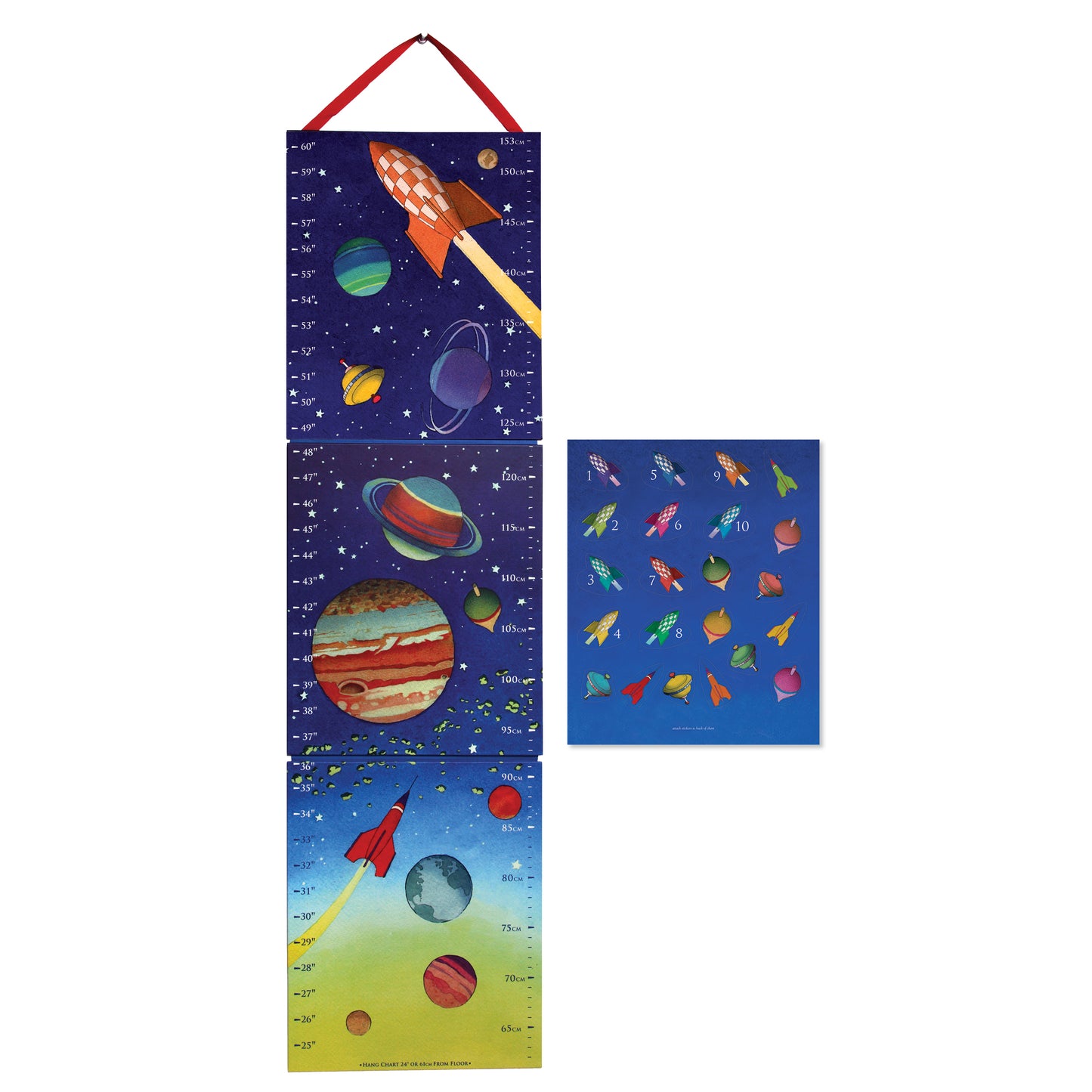 Outer Space Decorative Growth Chart eeBoo