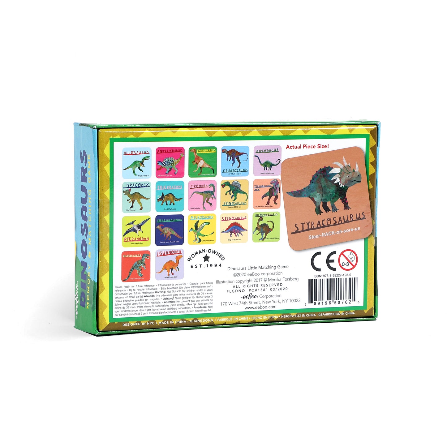 Dinosaurs Little Memory and Matching Game eeBoo