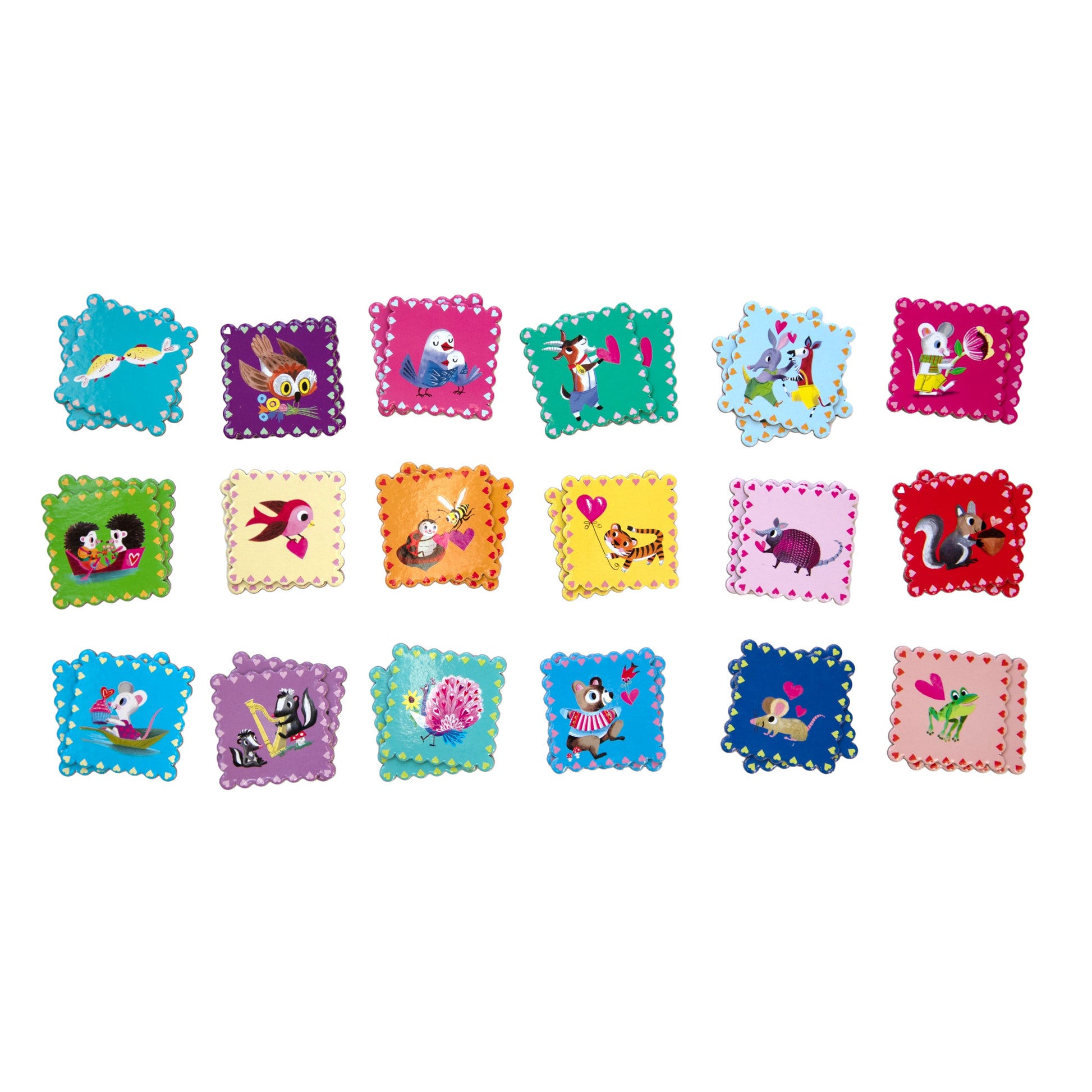 Love Little Square Memory Game Unique Valentines Day Gifts for Kids 3+