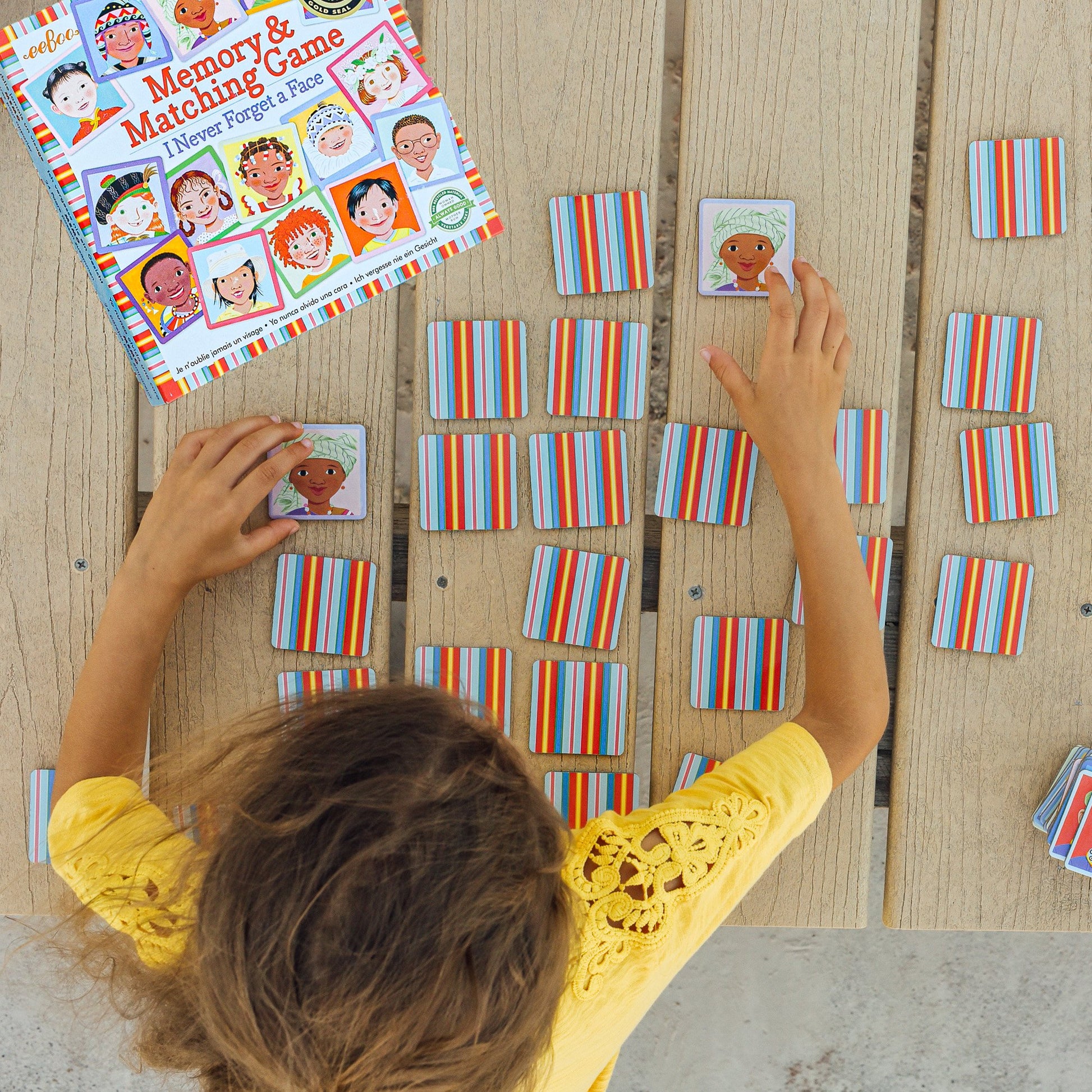 I Never Forget a Face Award Winning Memory and Matching Game by eeBoo | Gifts for Pre School Kids 3+