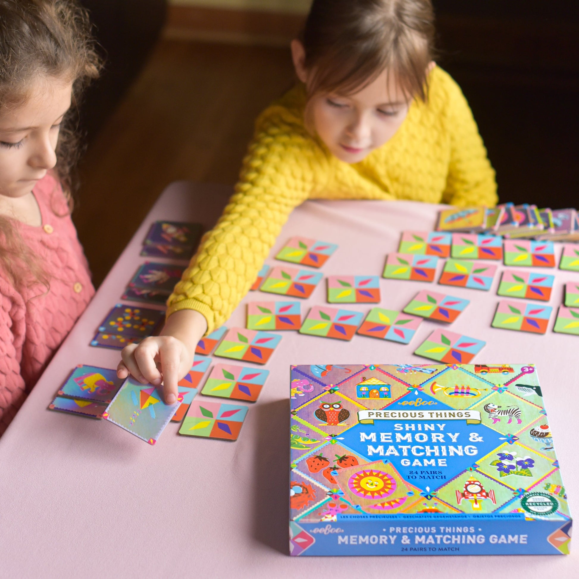 Precious Things Memory & Matching Game | eeBoo Gifts for Kindergartner Kids 5+ | Builds Basic Skills