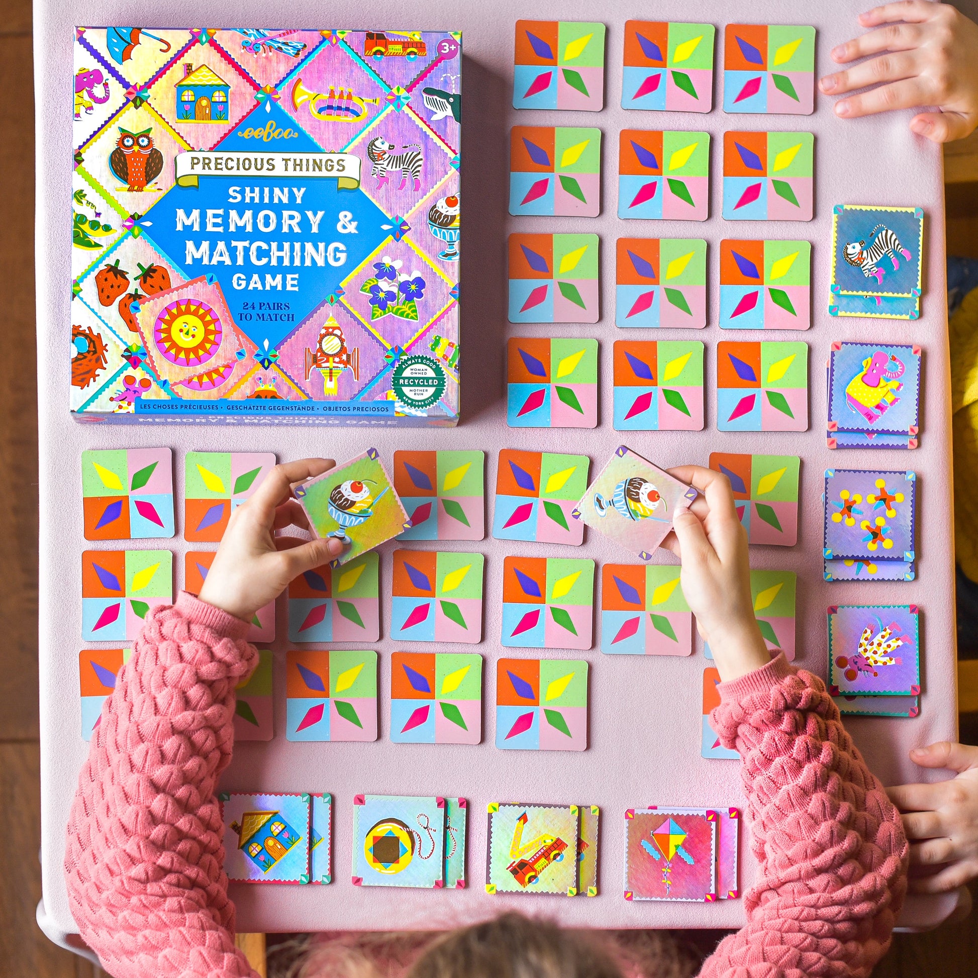 Precious Things Memory & Matching Game | eeBoo Gifts for Kindergartner Kids 5+ | Builds Basic Skills