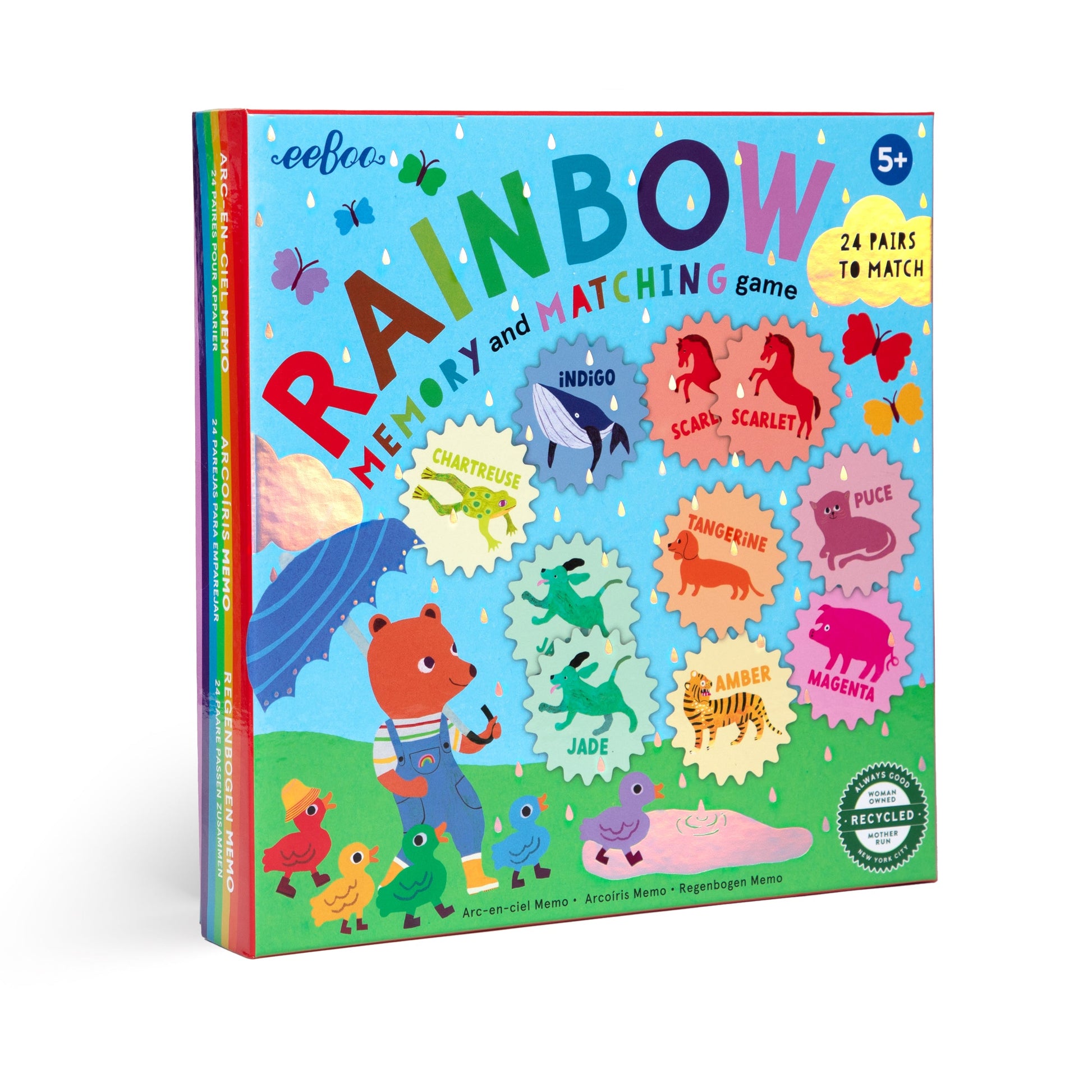 Rainbow Memory Matching Game by eeBoo | Unique Fun Gifts