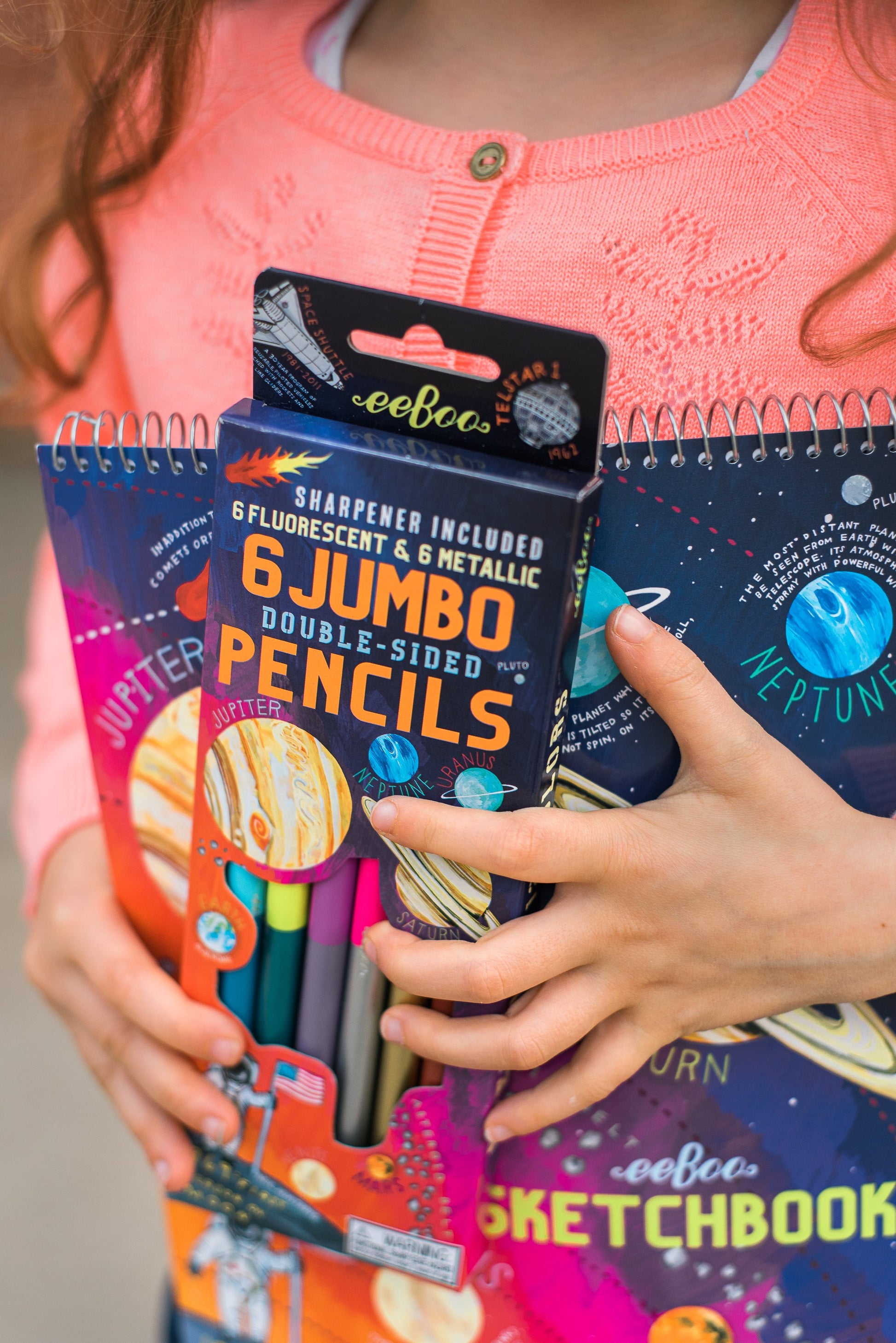 Double-Sided Pencils Solar System Jumbo