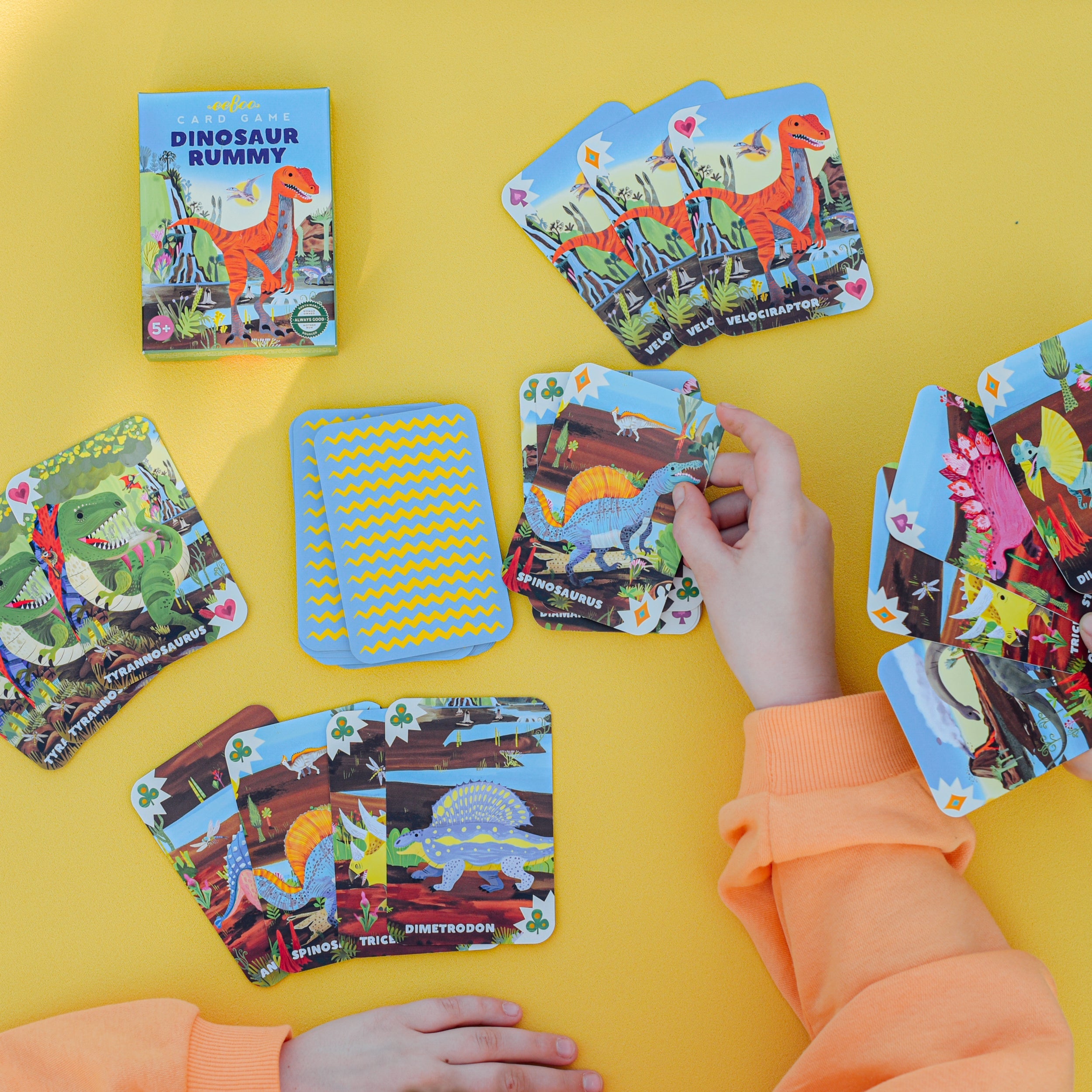 Dinosaur Rummy Playing Cards | Unique Fun Gifts for Kids Ages 5+