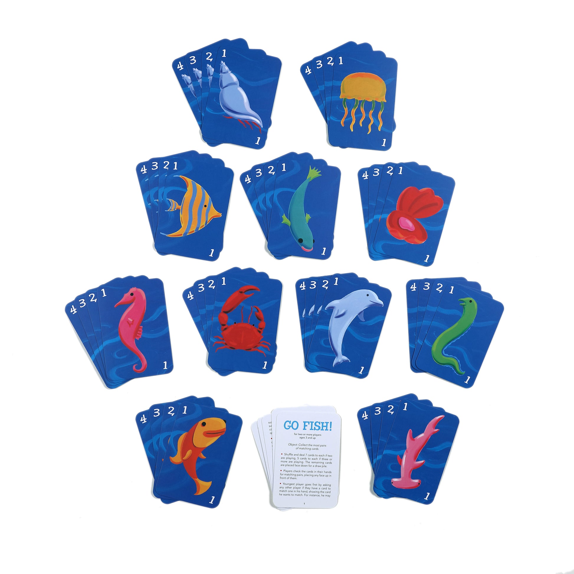 Go Fish Classic Playing Card Game by eeBoo | Unique Gifts for Kids 3+
