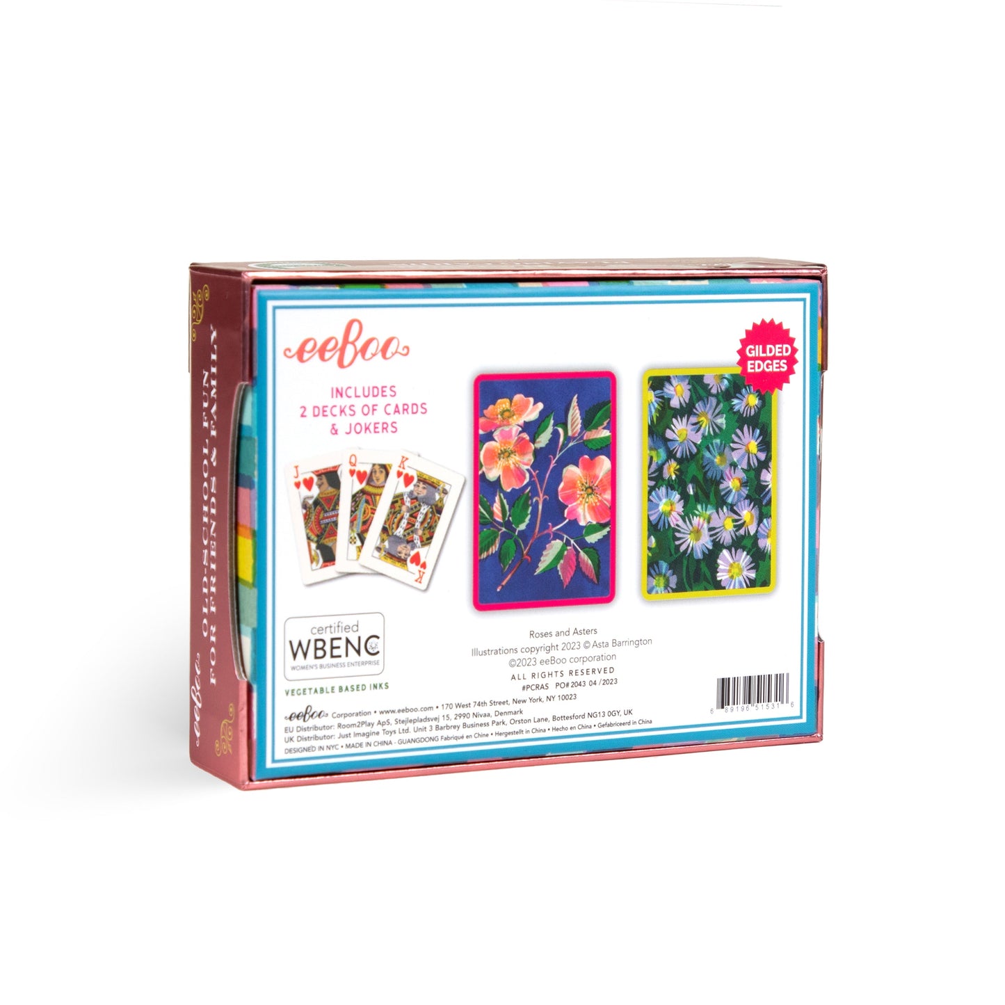  Roses & Asters Playing Cards | Unique Great Gifts for Kids & Adults 
