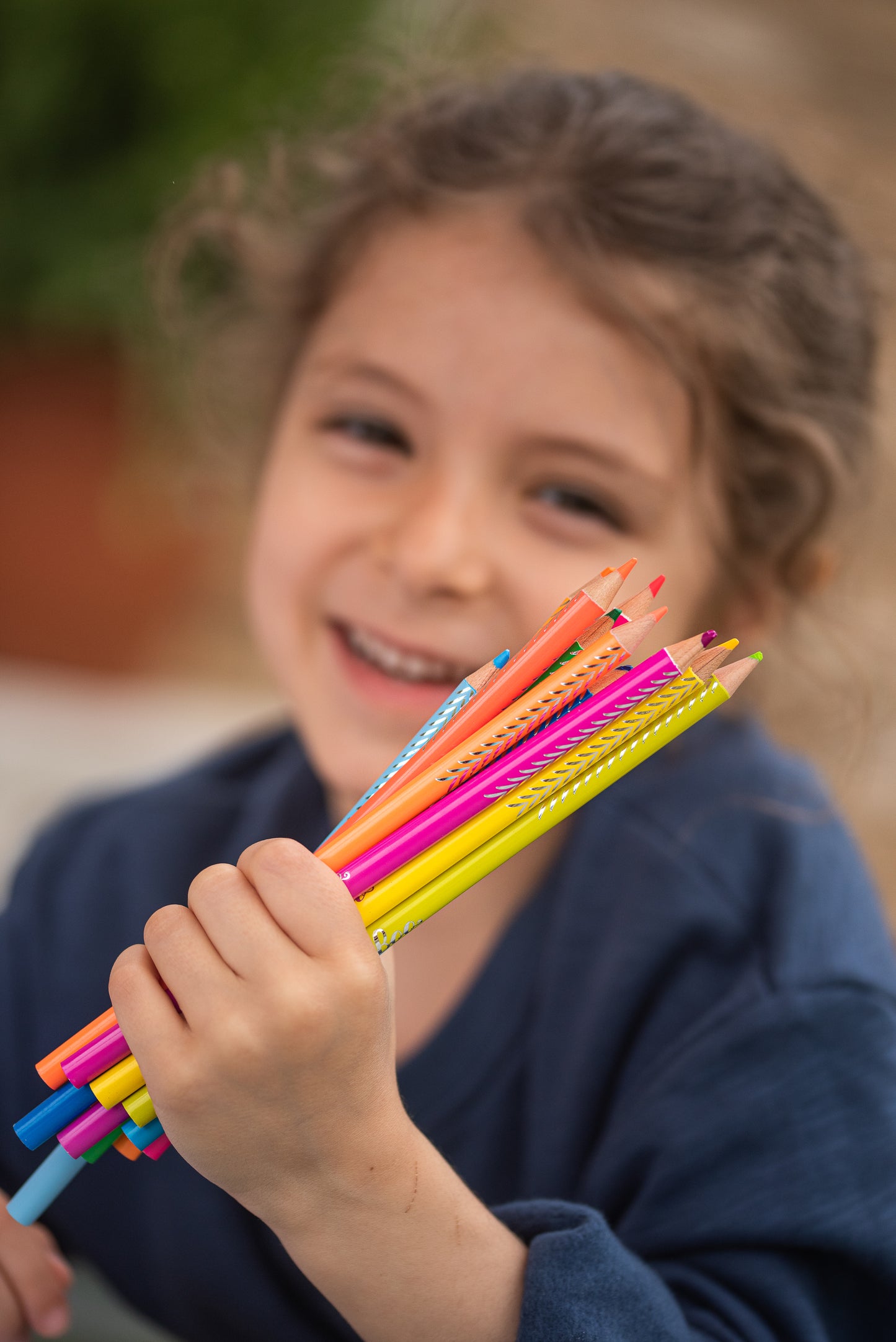 Positivity 12 Fluorescent Pencils |  Gifts by eeBoo