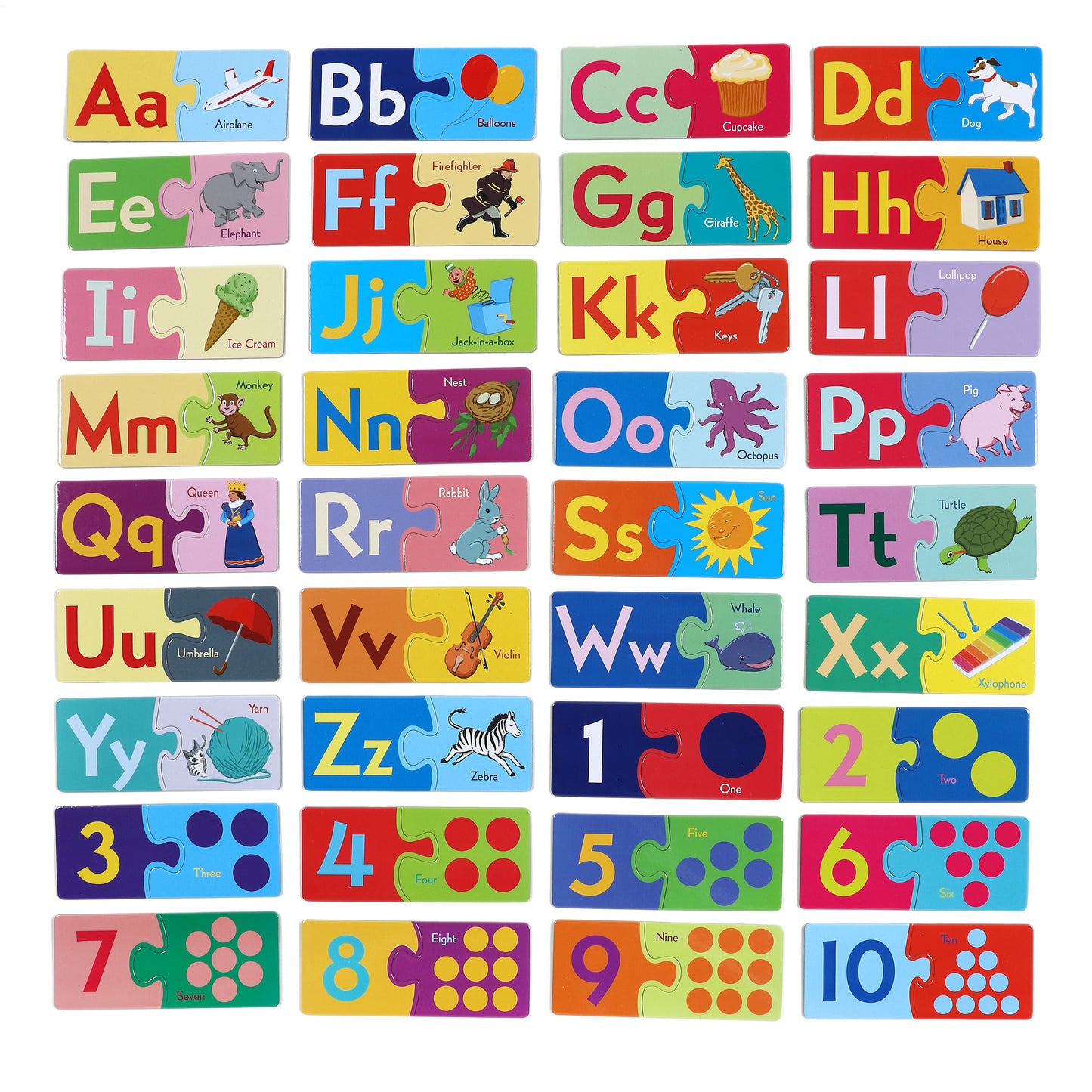 Alphabet & Numbers ABC Award Winning Puzzle Pairs eeBoo  Kids Ages 3+